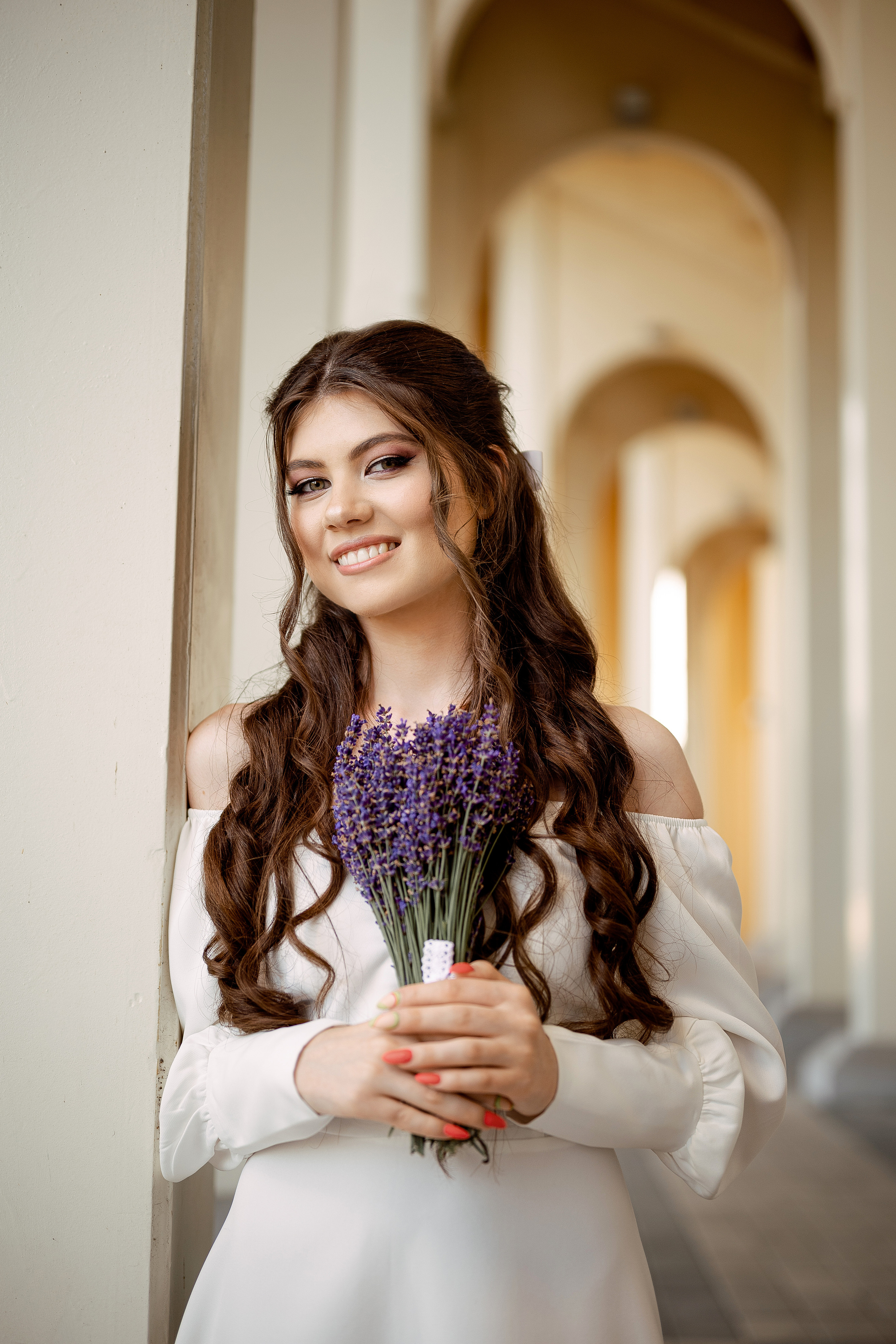 Катя с лавандой