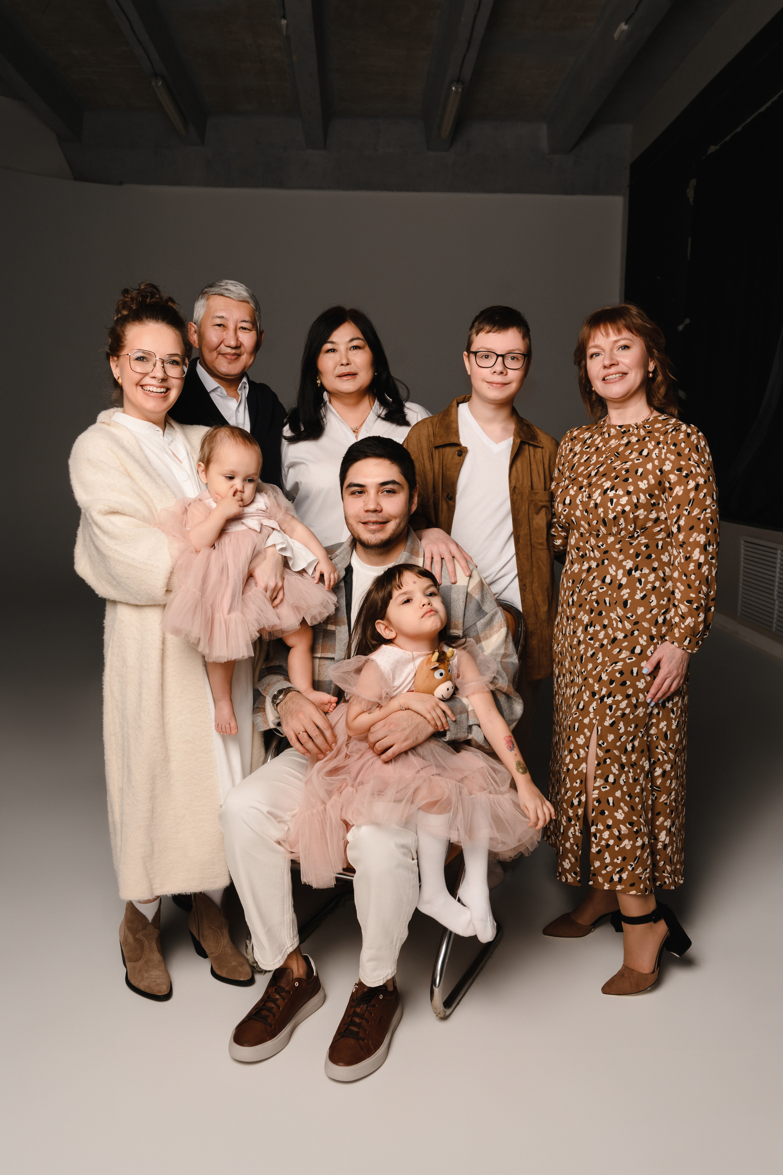 Анна с семьей