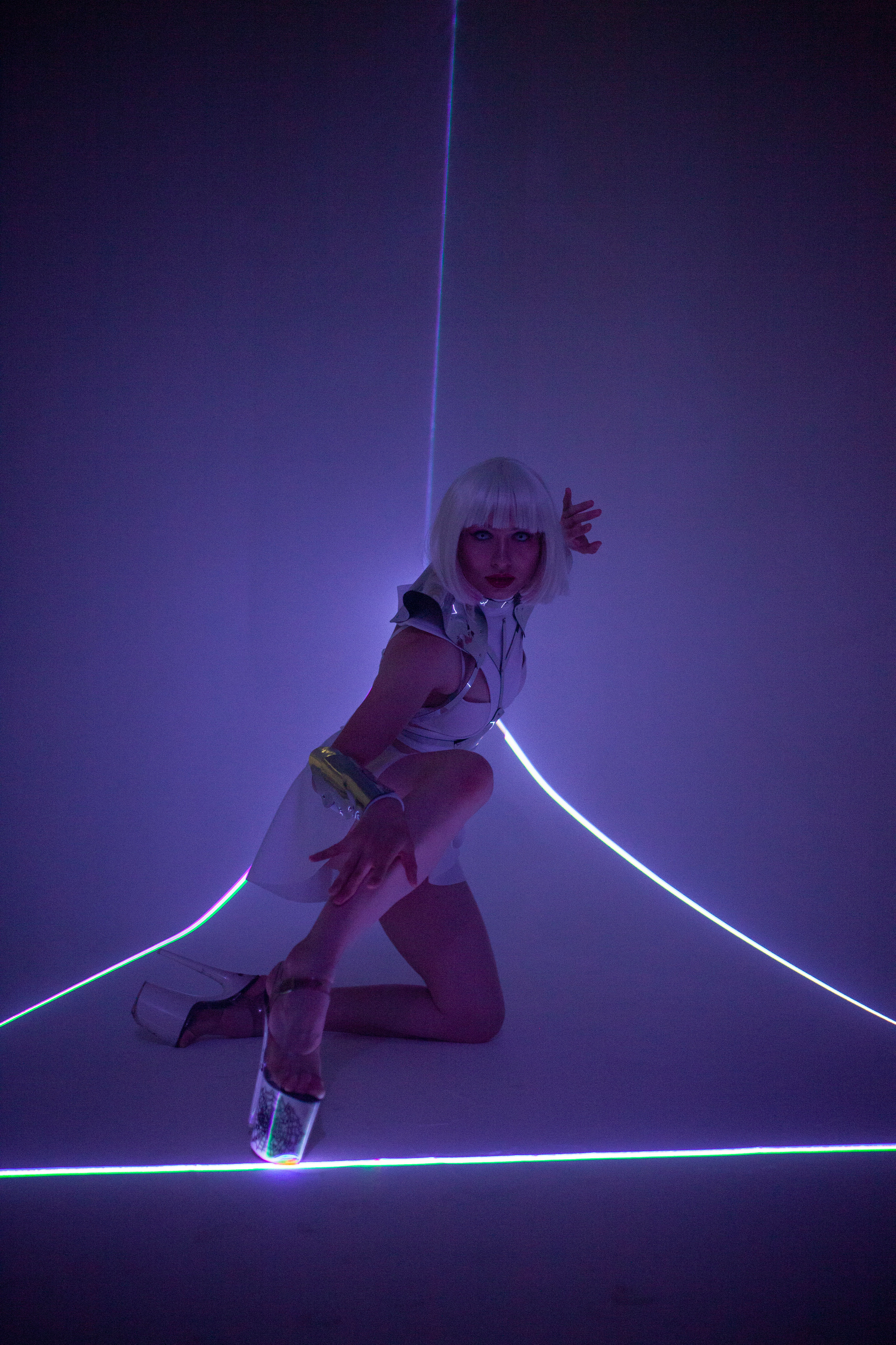 С лазером. Анастасия Майорова фотограф Москва