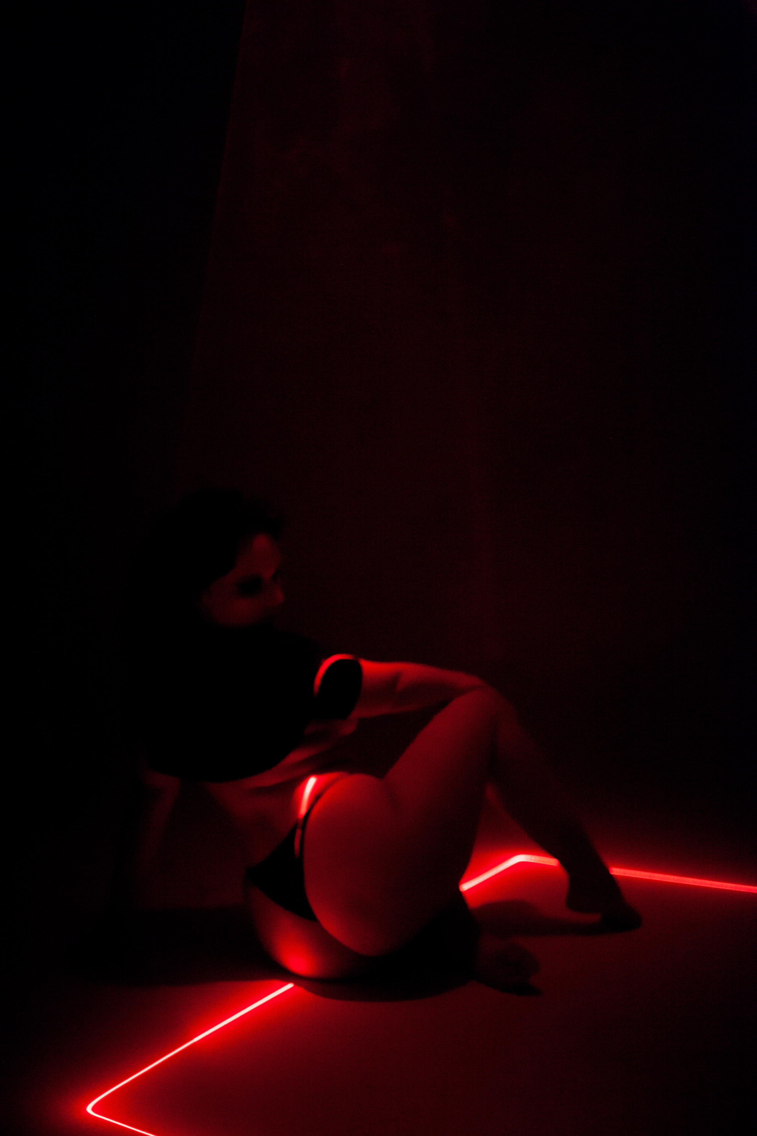 С лазером. Анастасия Майорова фотограф Москва