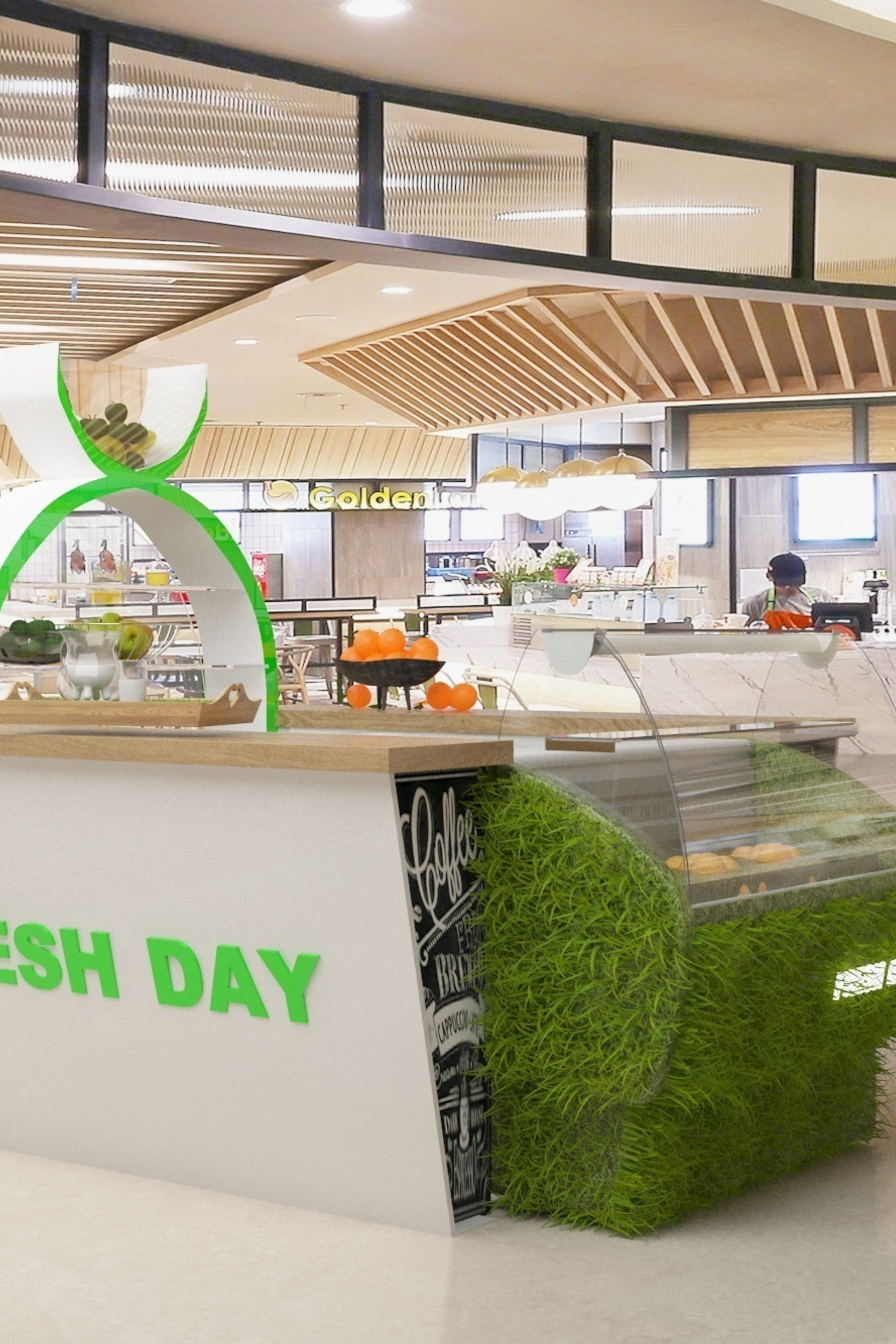 Минибар в&nbsp;ТЦ. Казахстан, Алматы. Эко стиль.