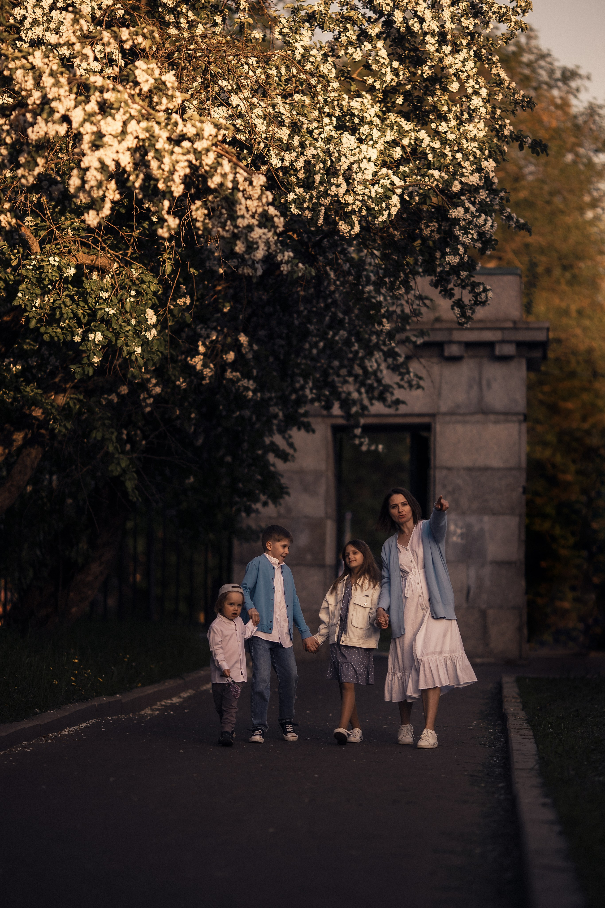 Маша с семьей