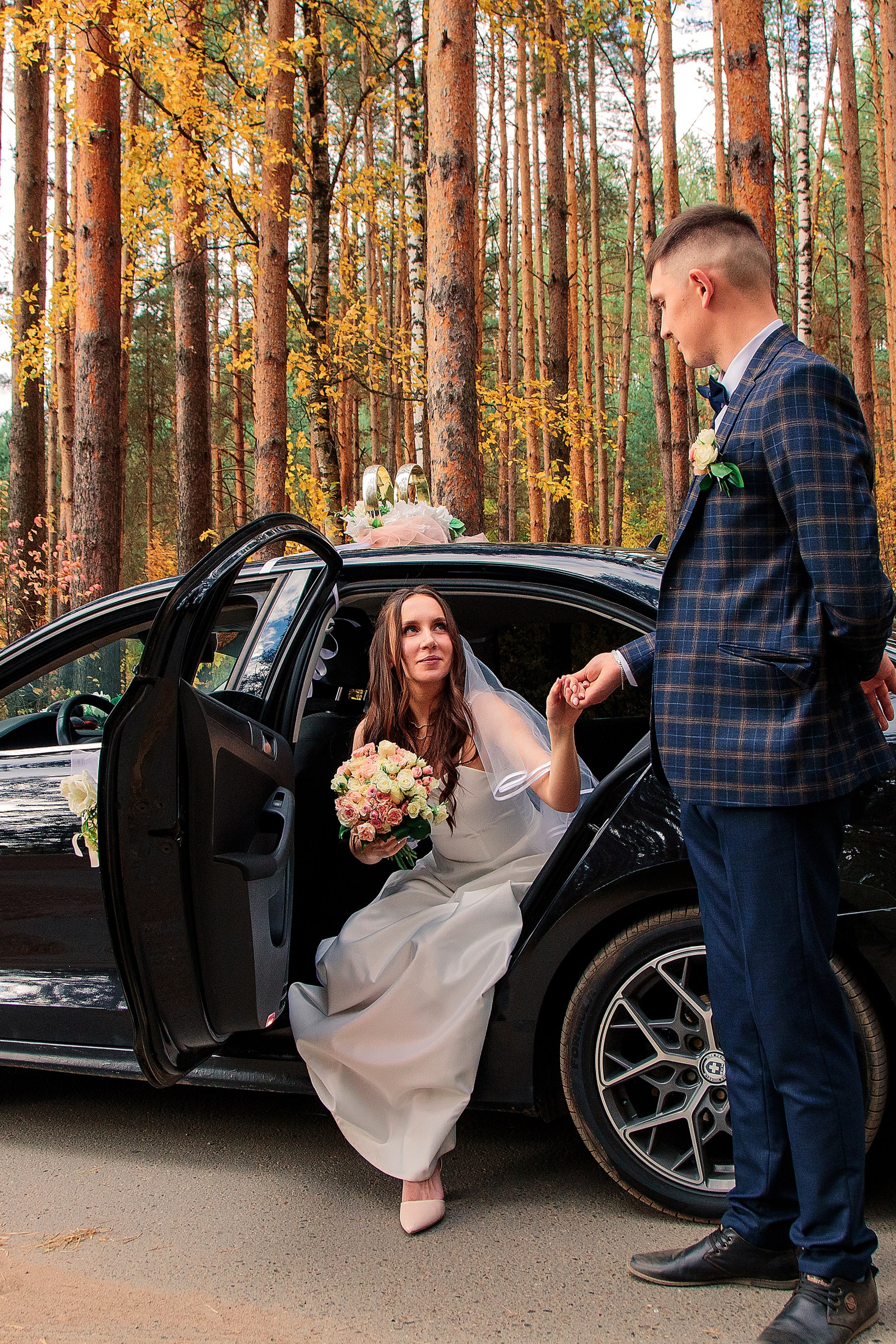 Свадебная фотосессия в лесу