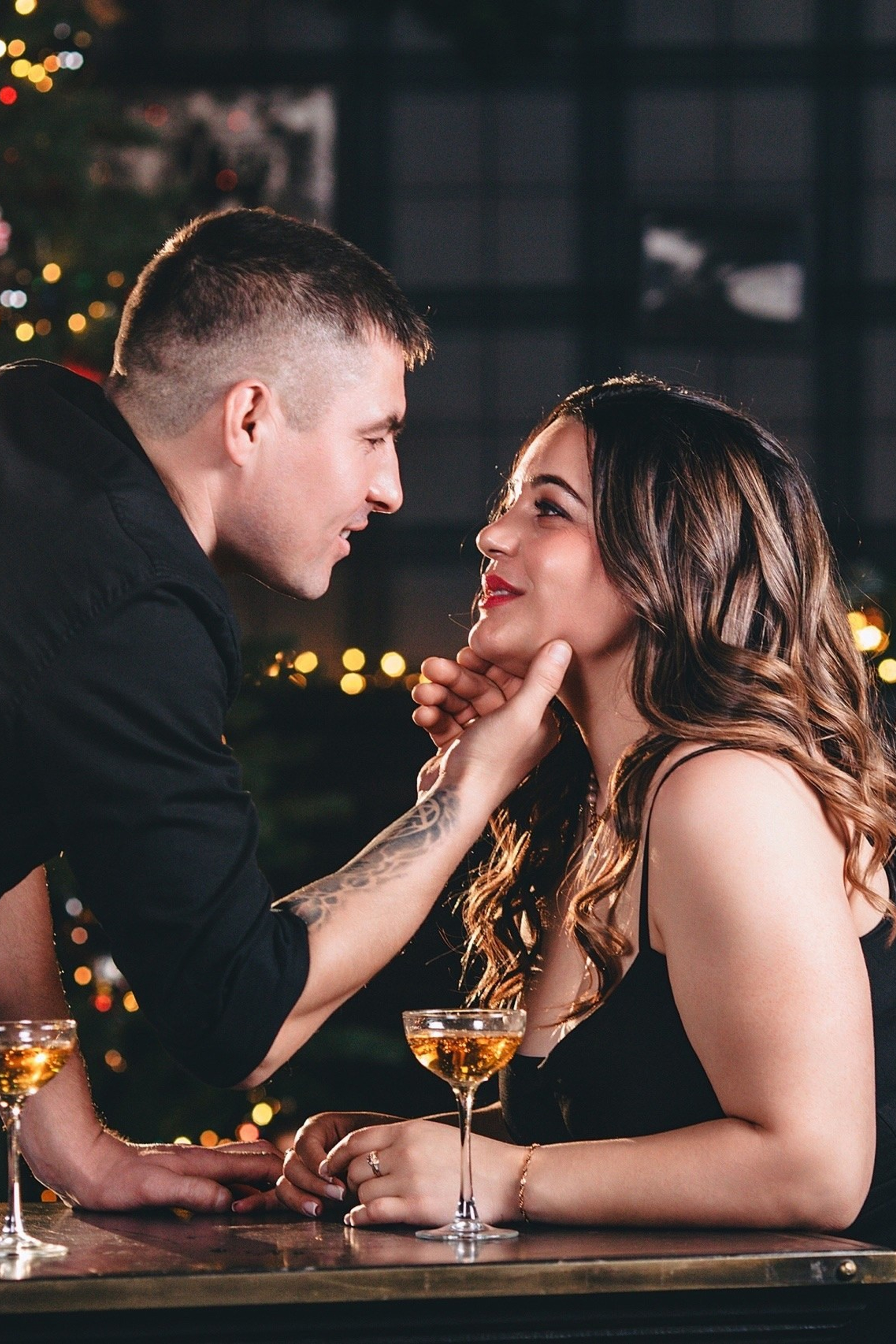 Новогодняя студийная фотосессия Love story