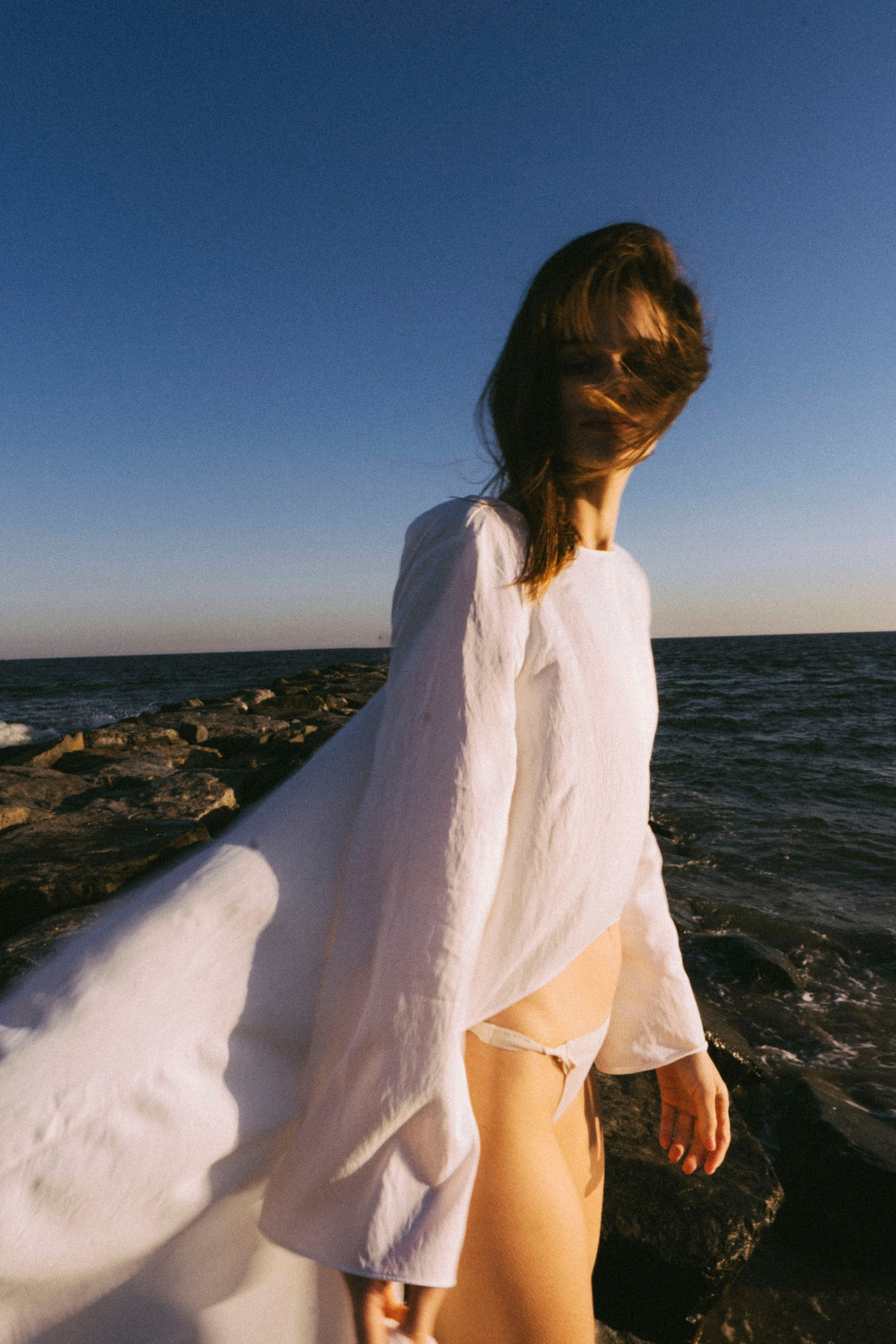 By the ocean in New York. New York photographer RINAT SHAHMETOV in New York city