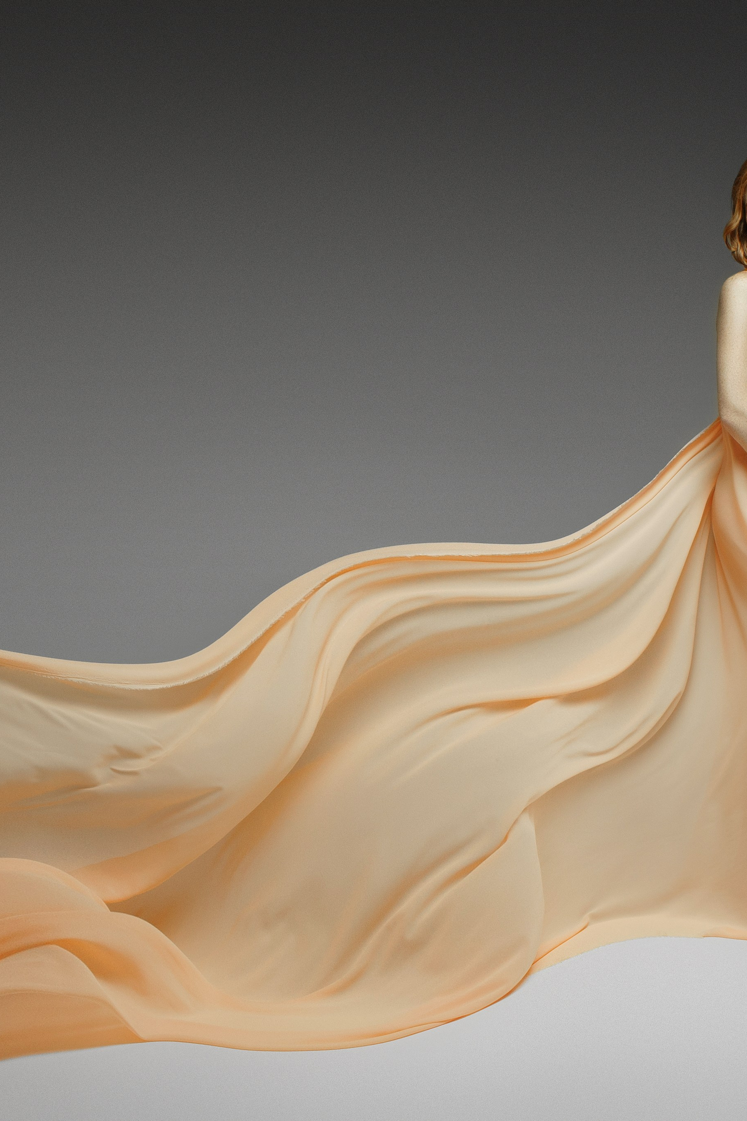 Шифон Персик