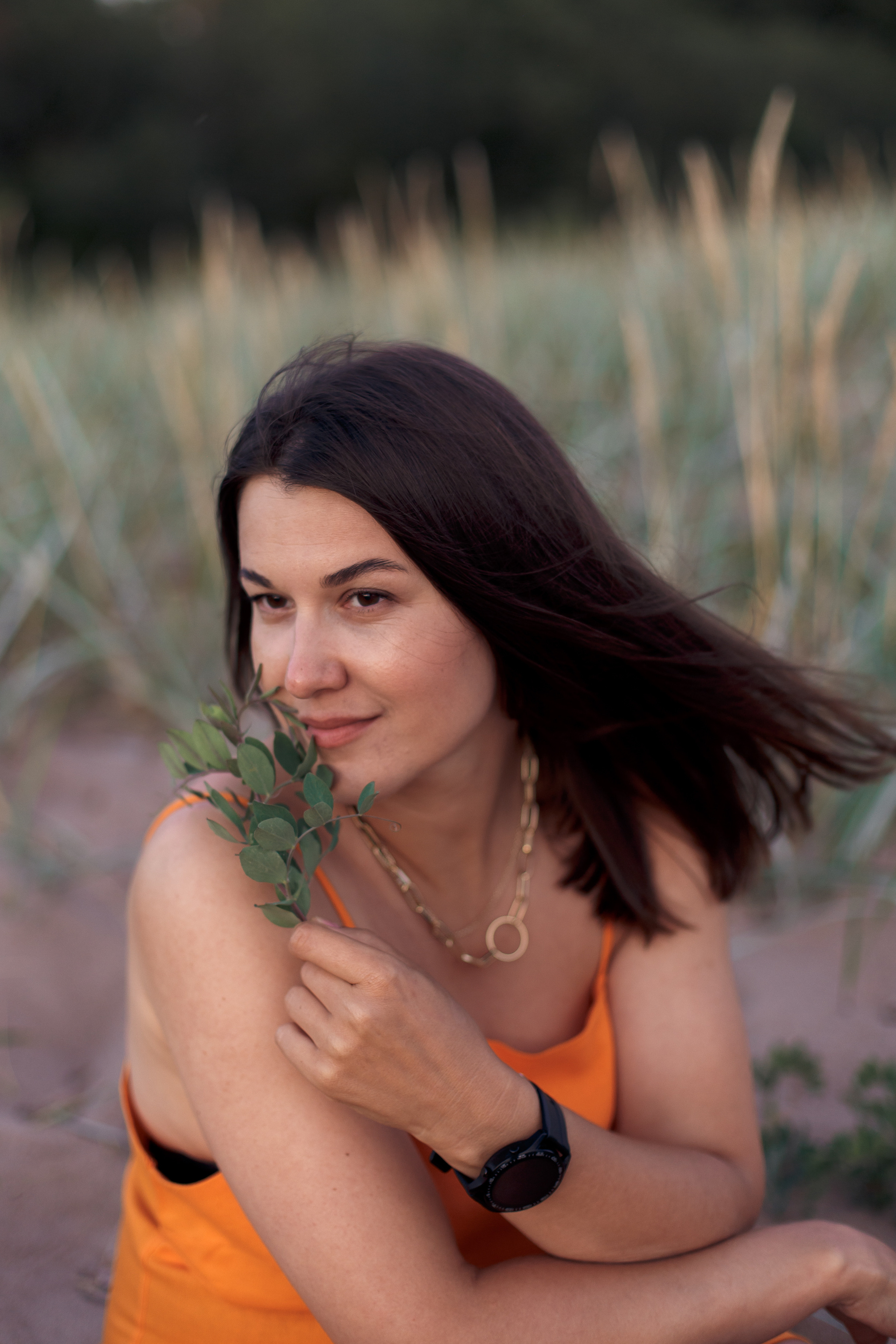 Антонина на пляже Финского залива