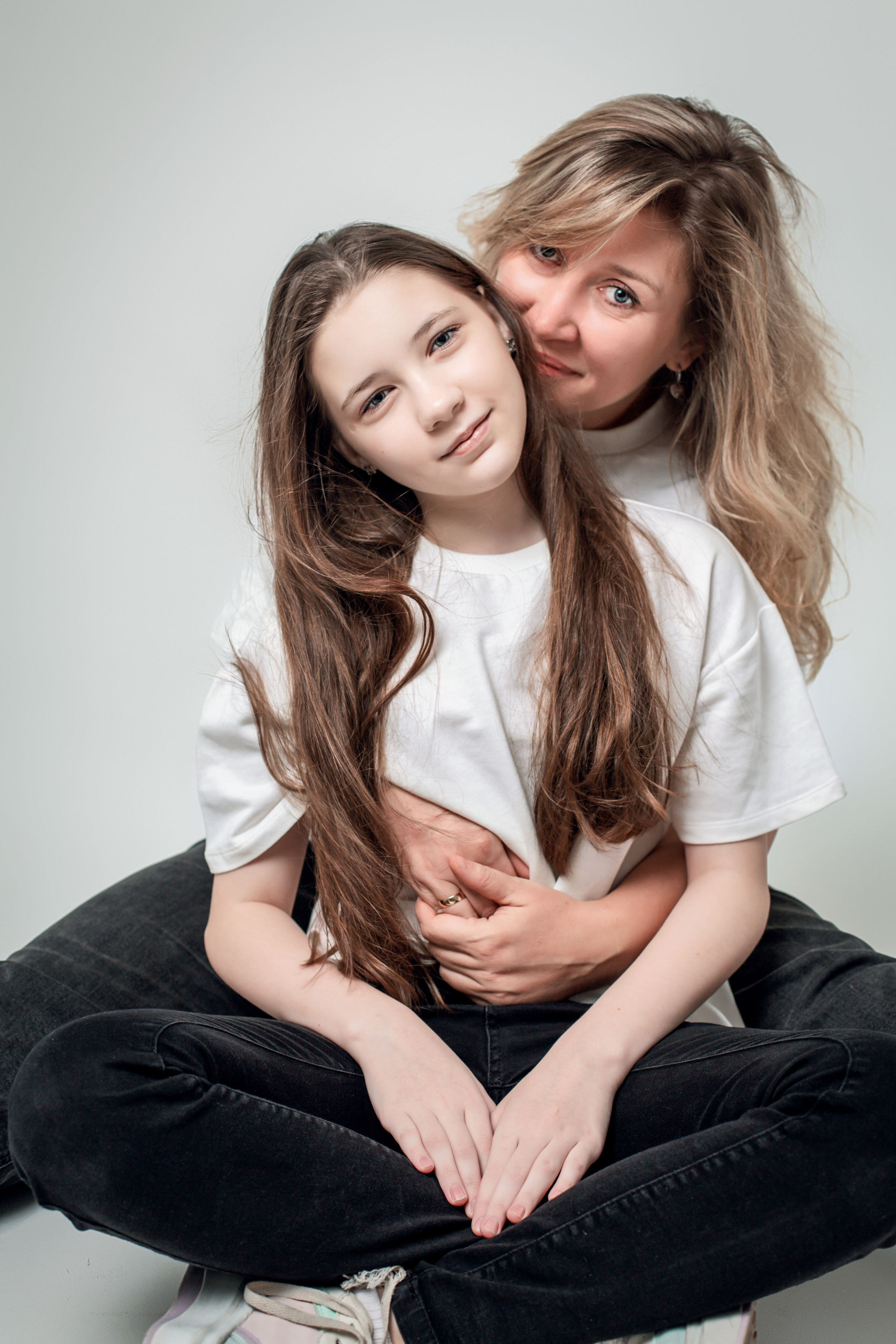 мама с дочкой