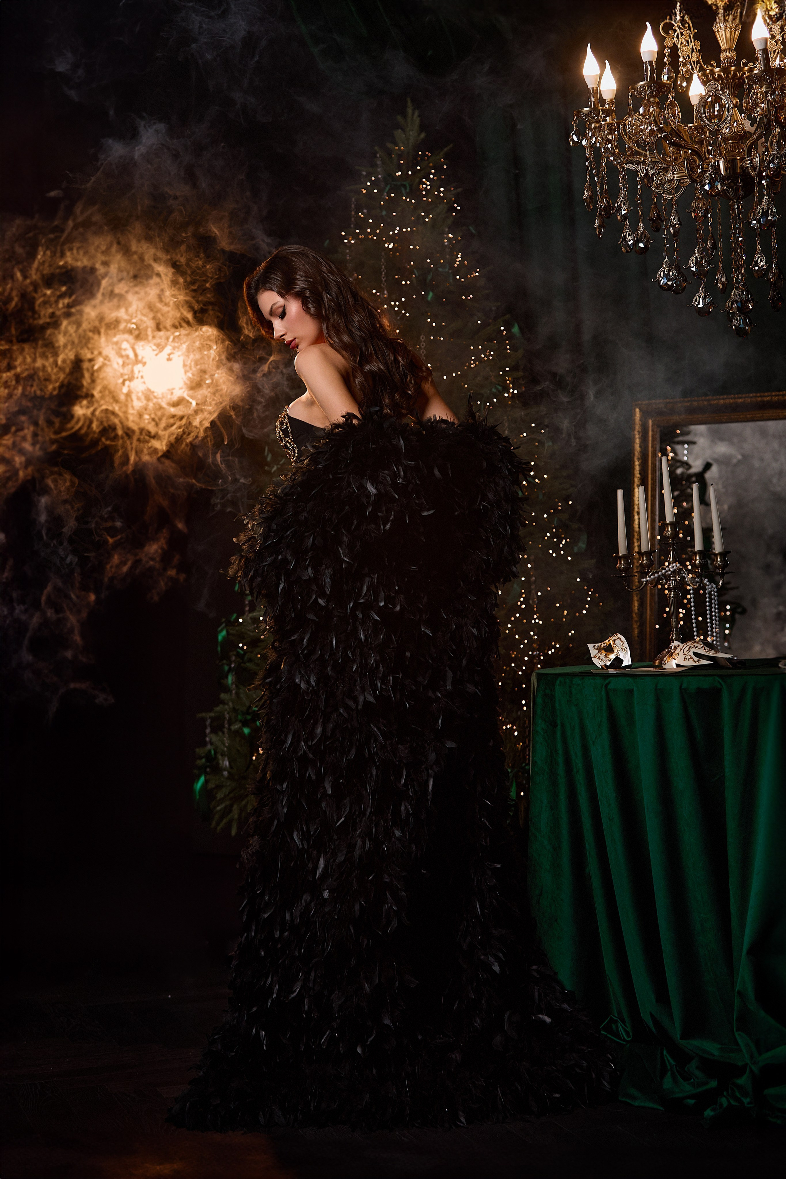 Шубка черная