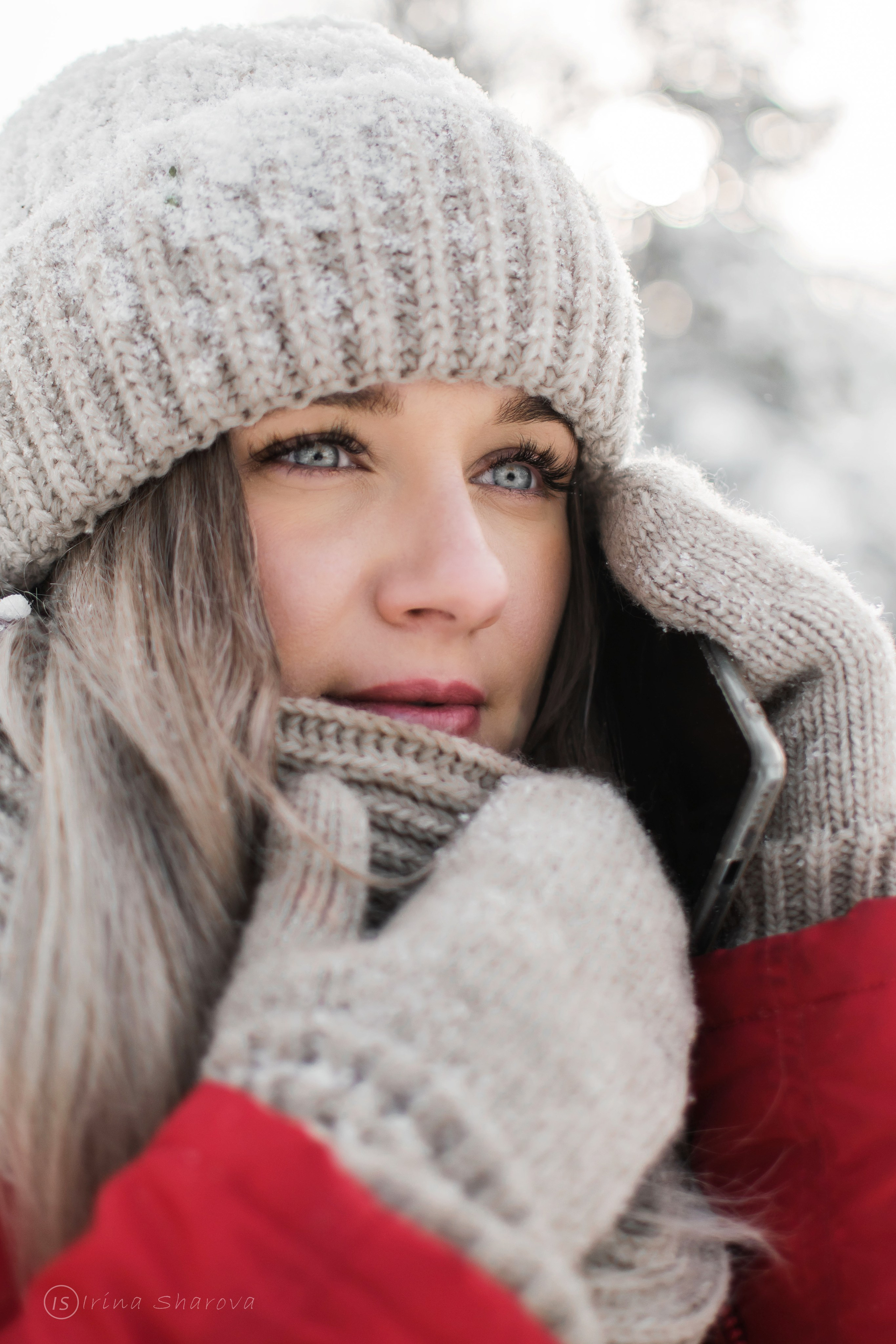 Зима блондинка