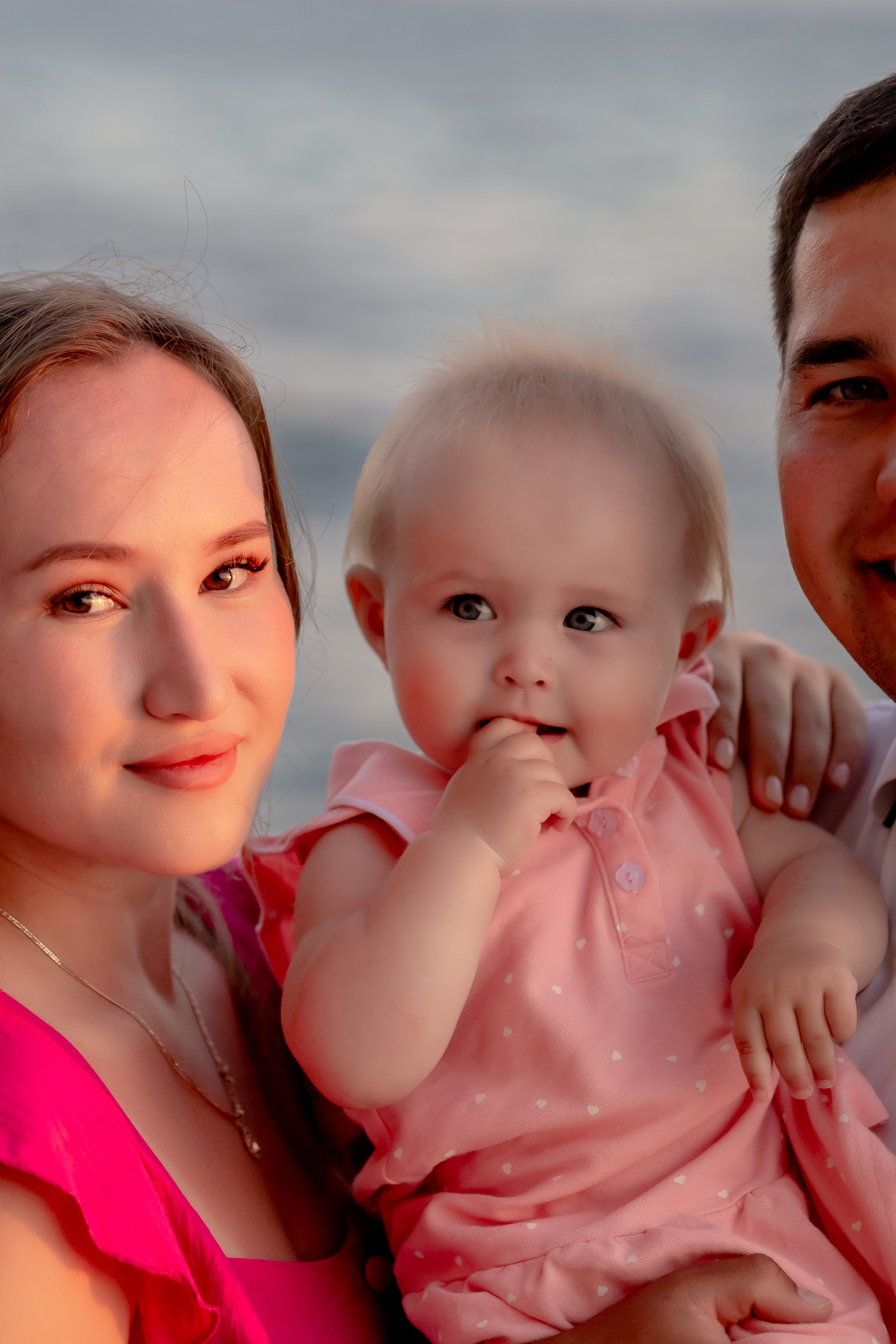 Закат на побережье.