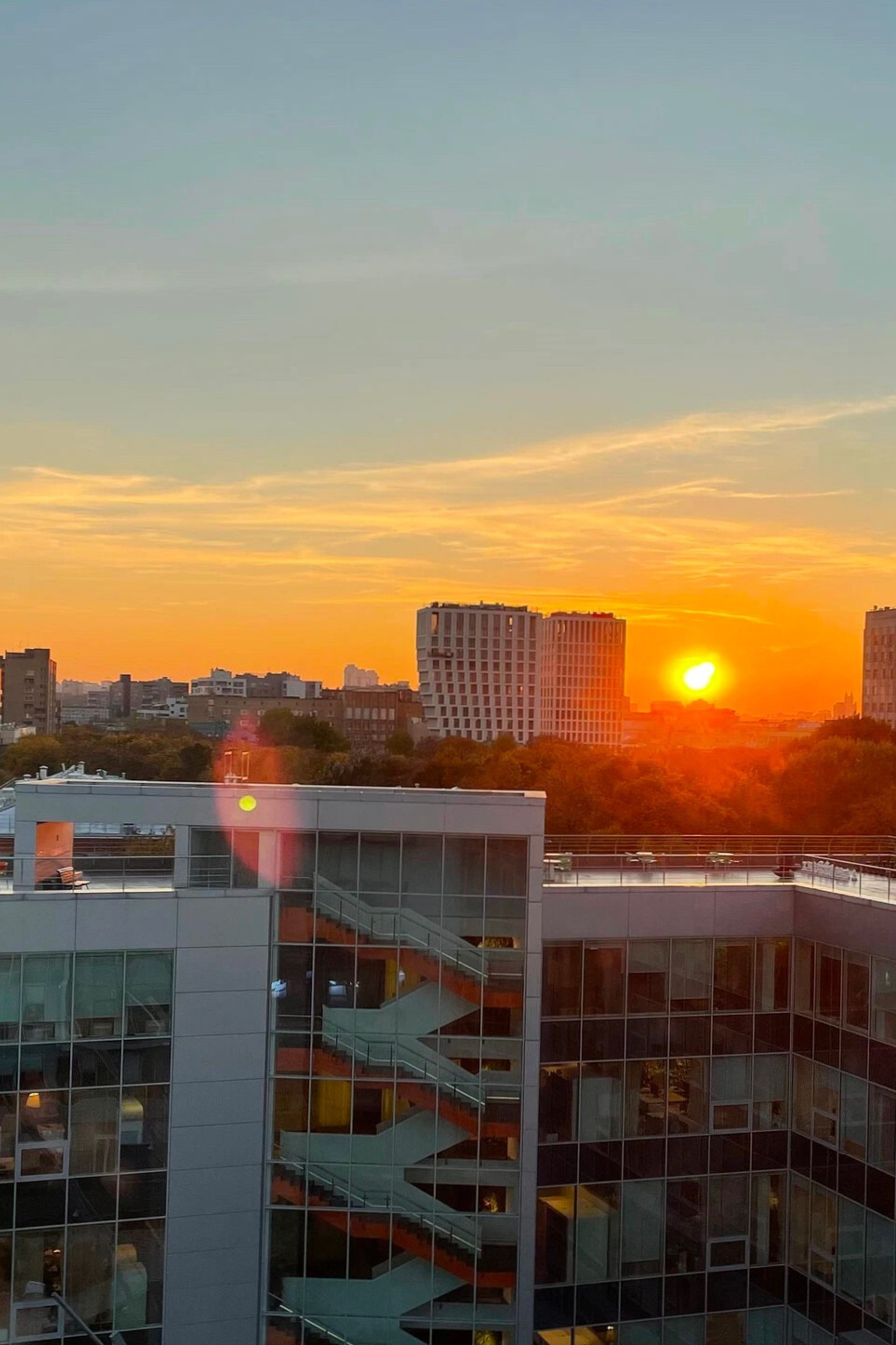 #3: Закат из офиса Яндекса