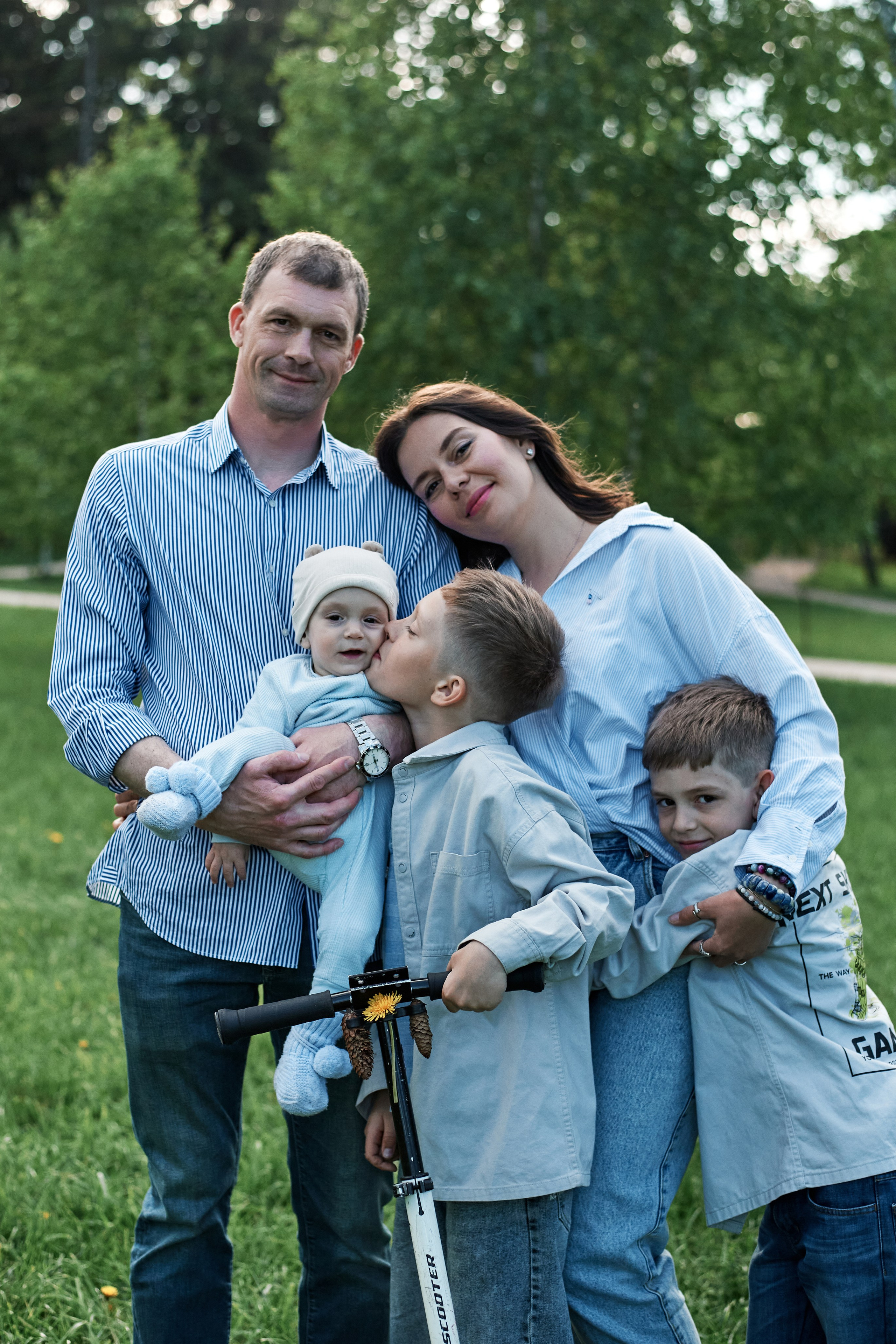 Мыльные пузыри. Семейная фотопрогулка.