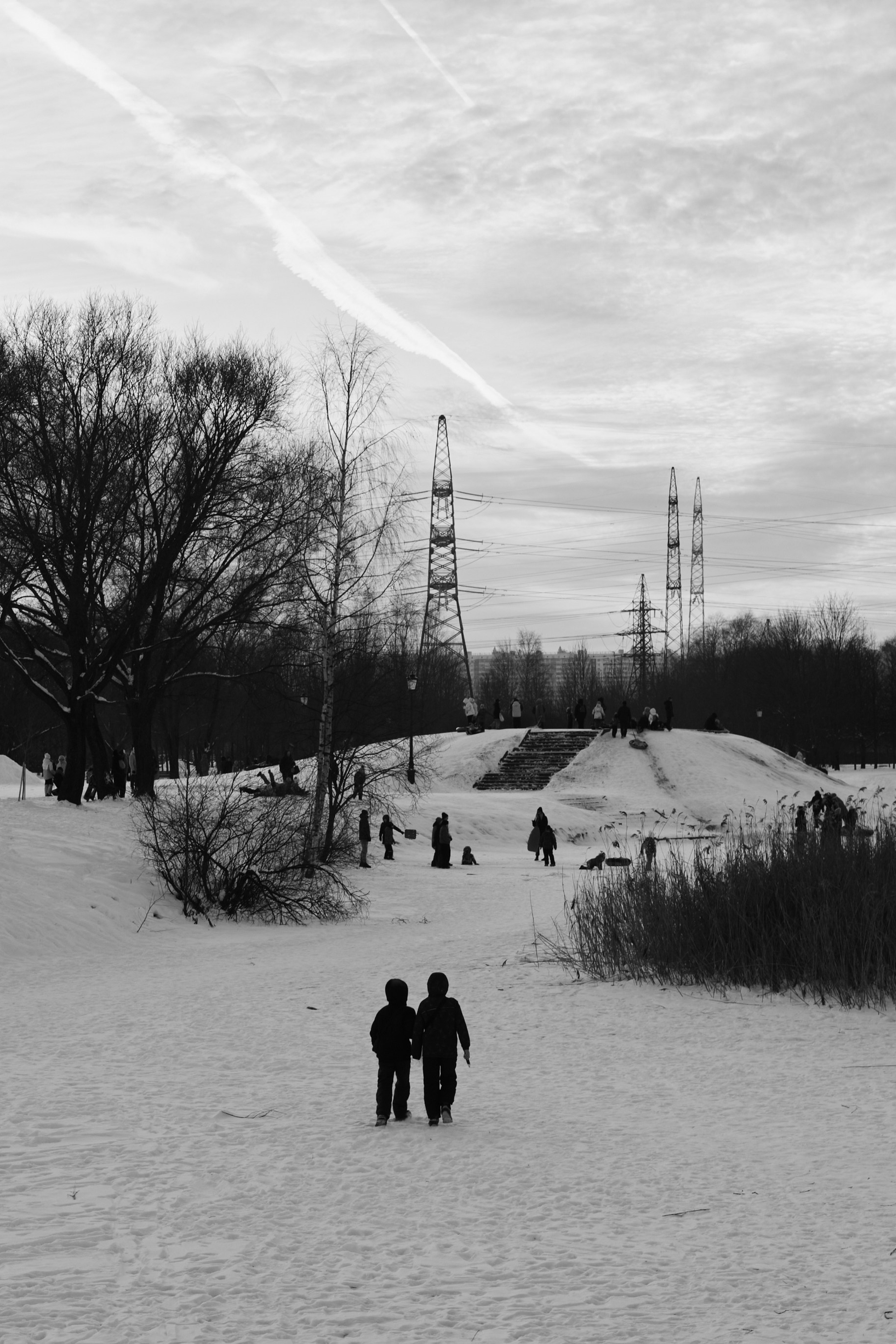 Катание с&nbsp;горки зимой в&nbsp;Санкт-Петербурге&nbsp;— фотосерия