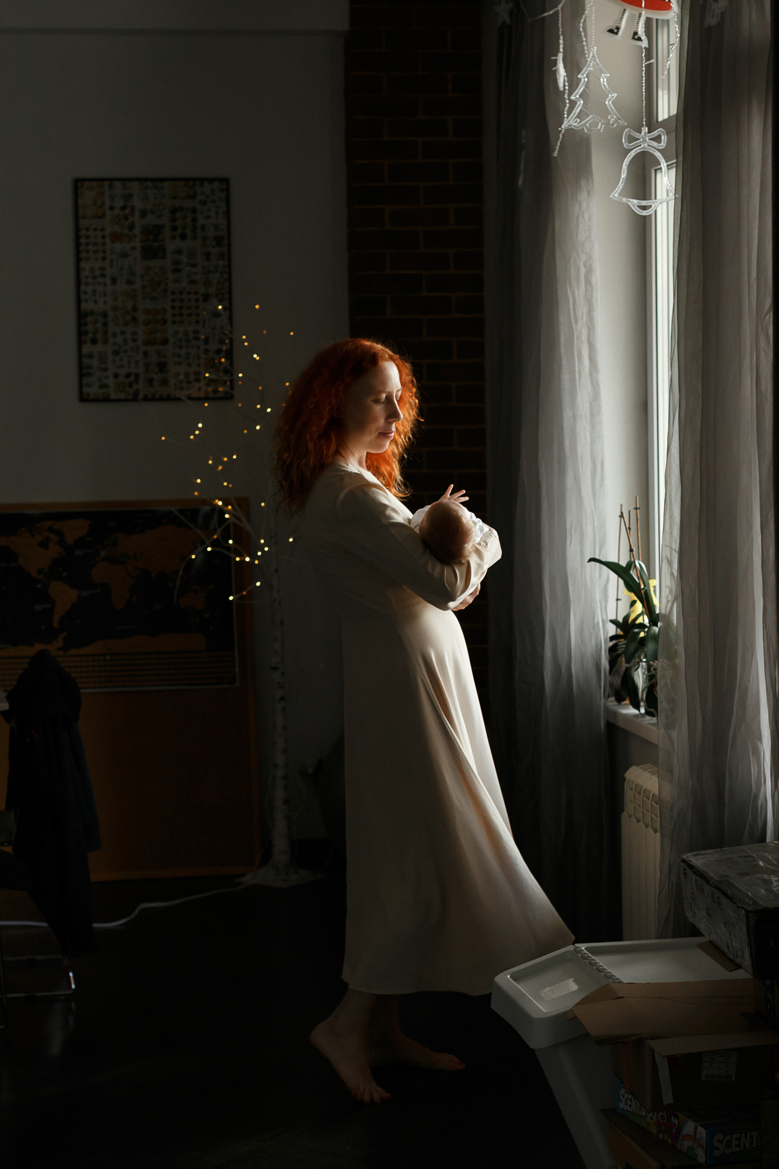 Семейная домашняя фотосессия