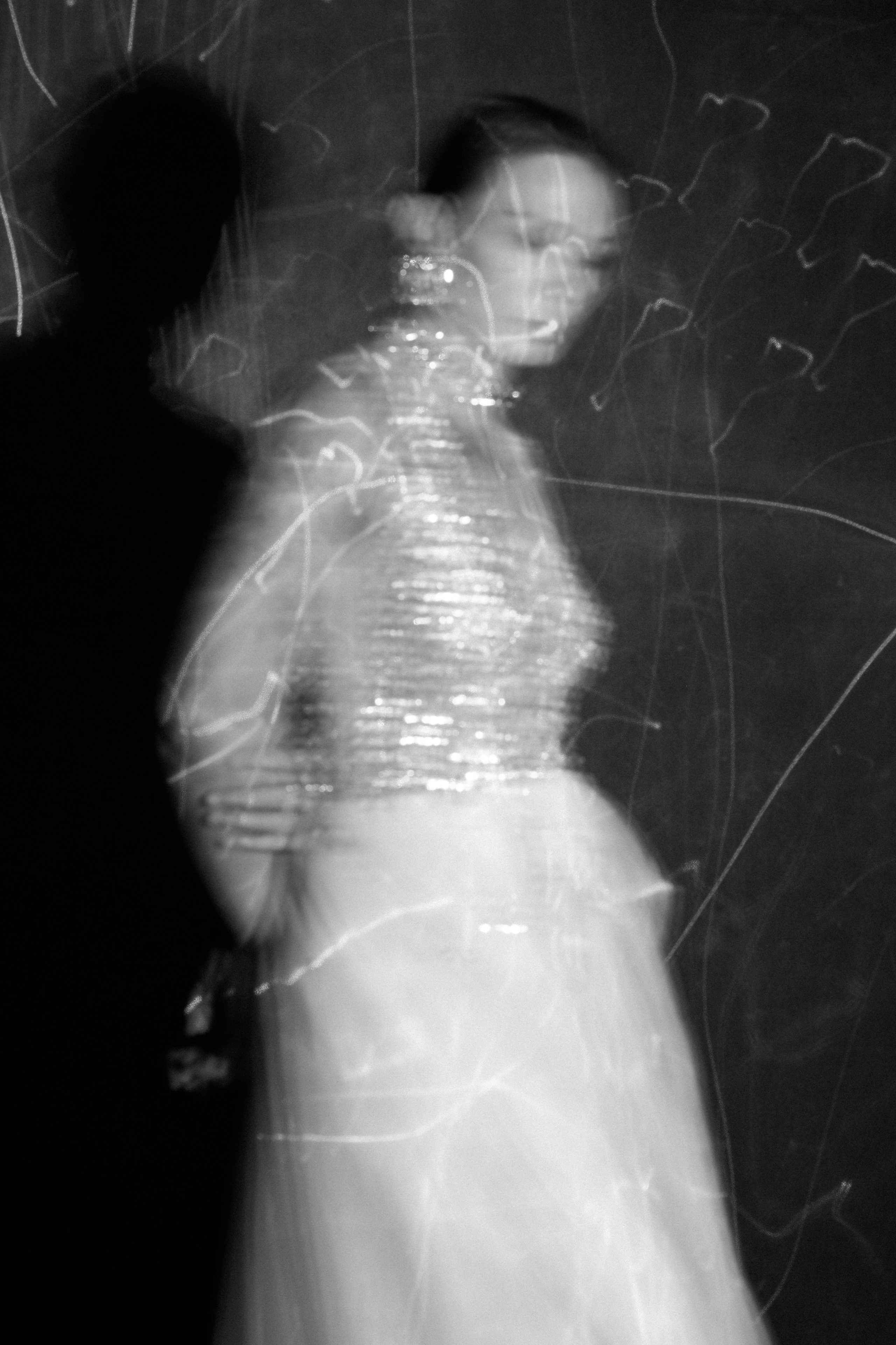 She was here