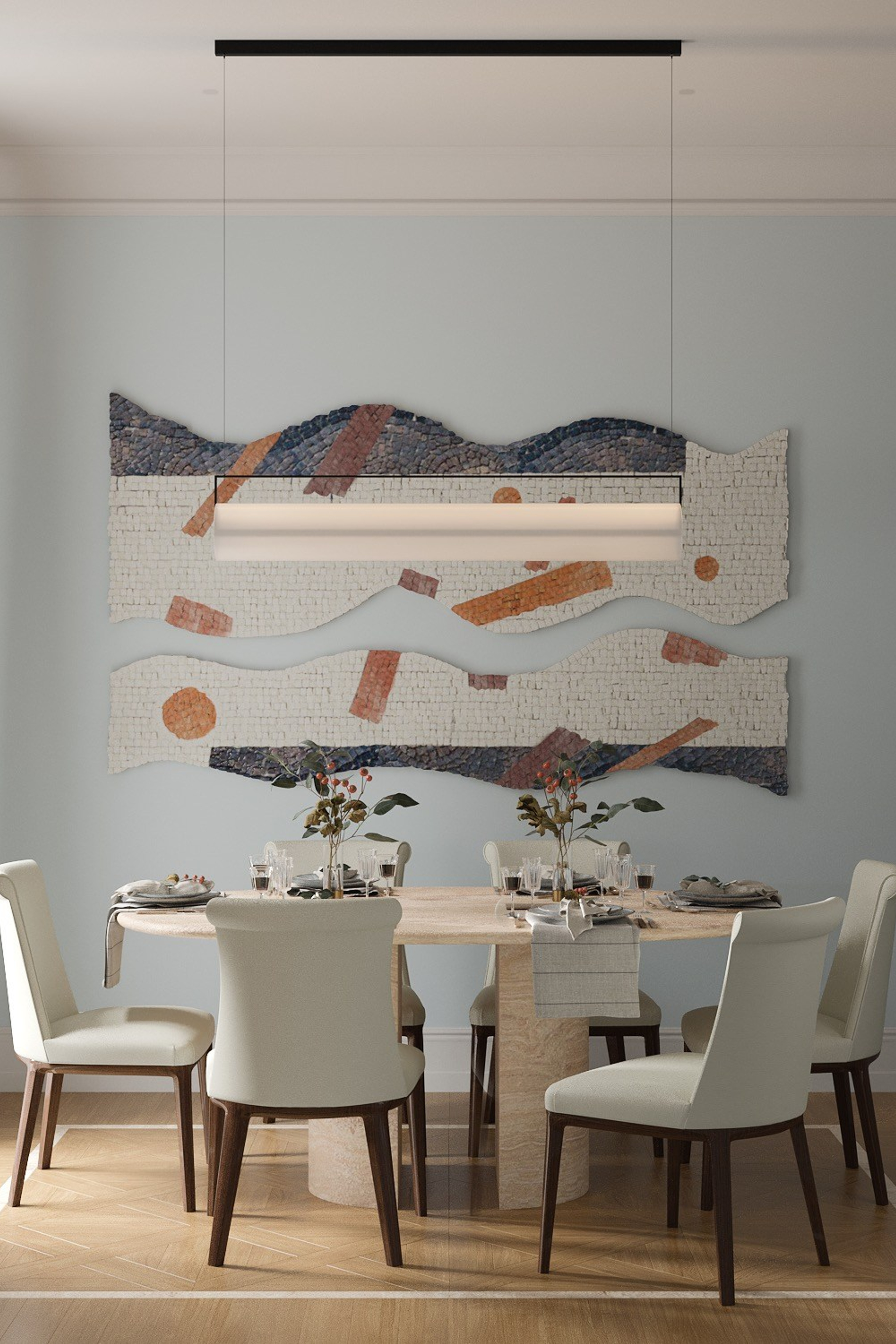 Погружаясь в Античность. Квартира 82 м²