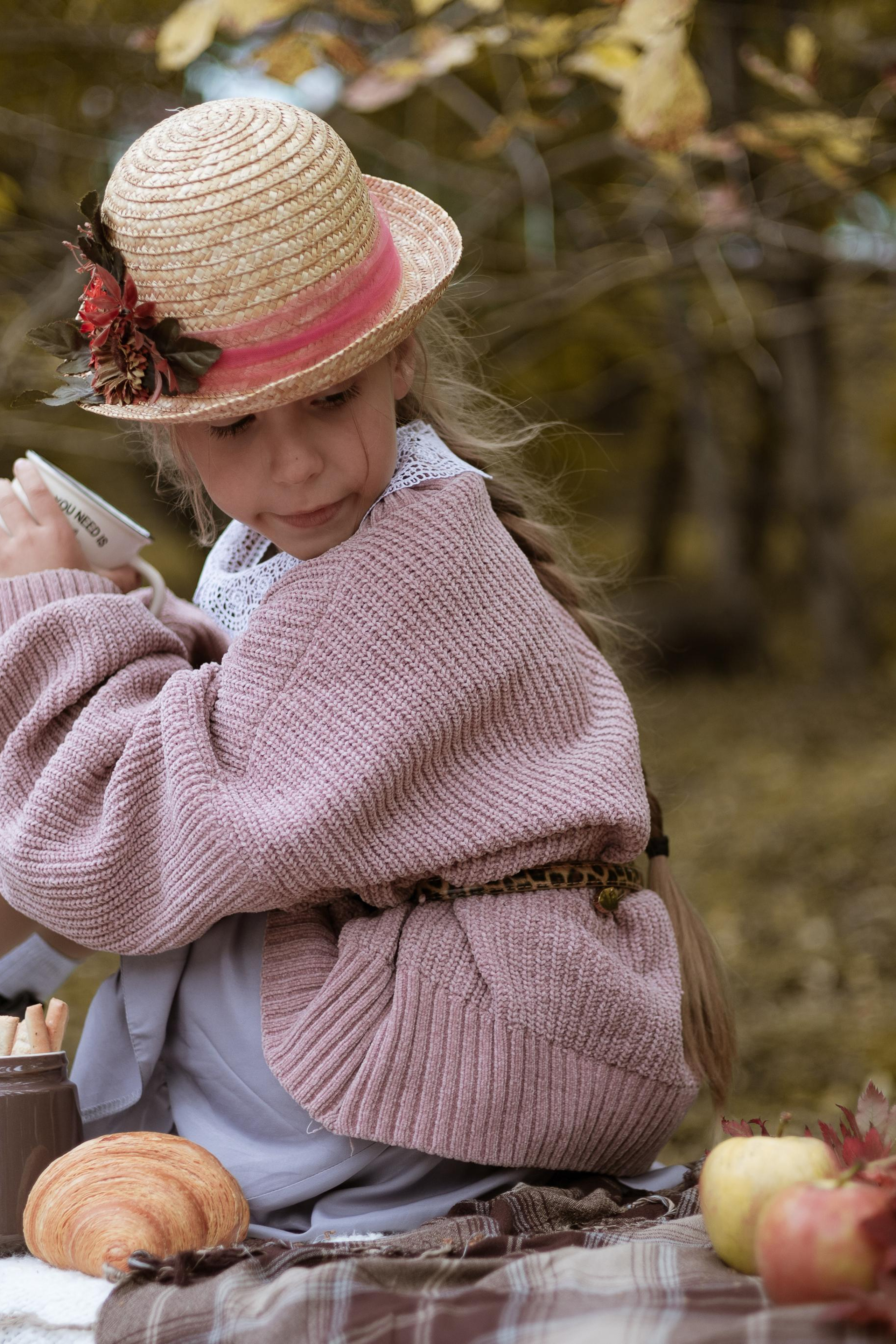 Какао и черничный пирог