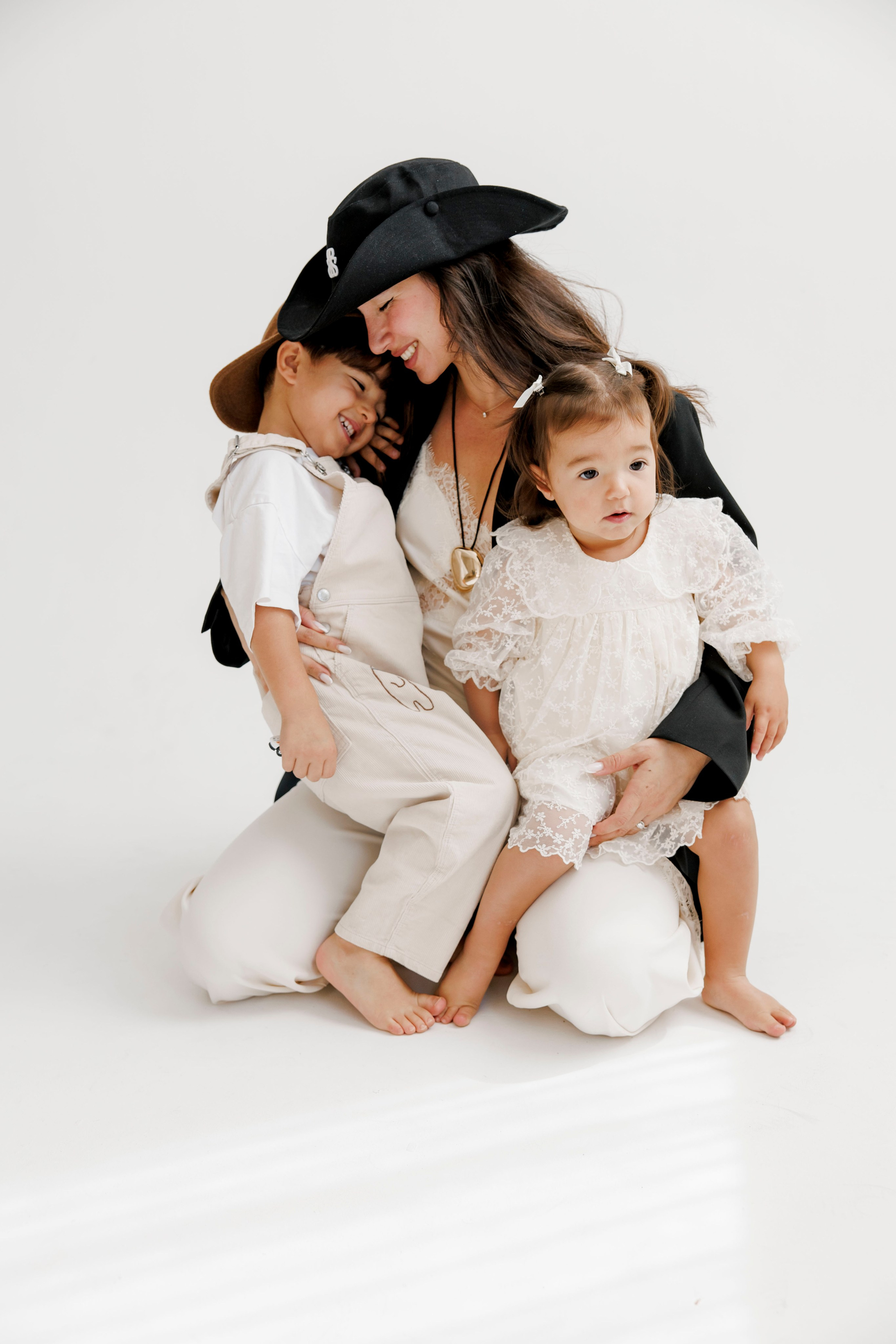 Family photoshoot inside the studio