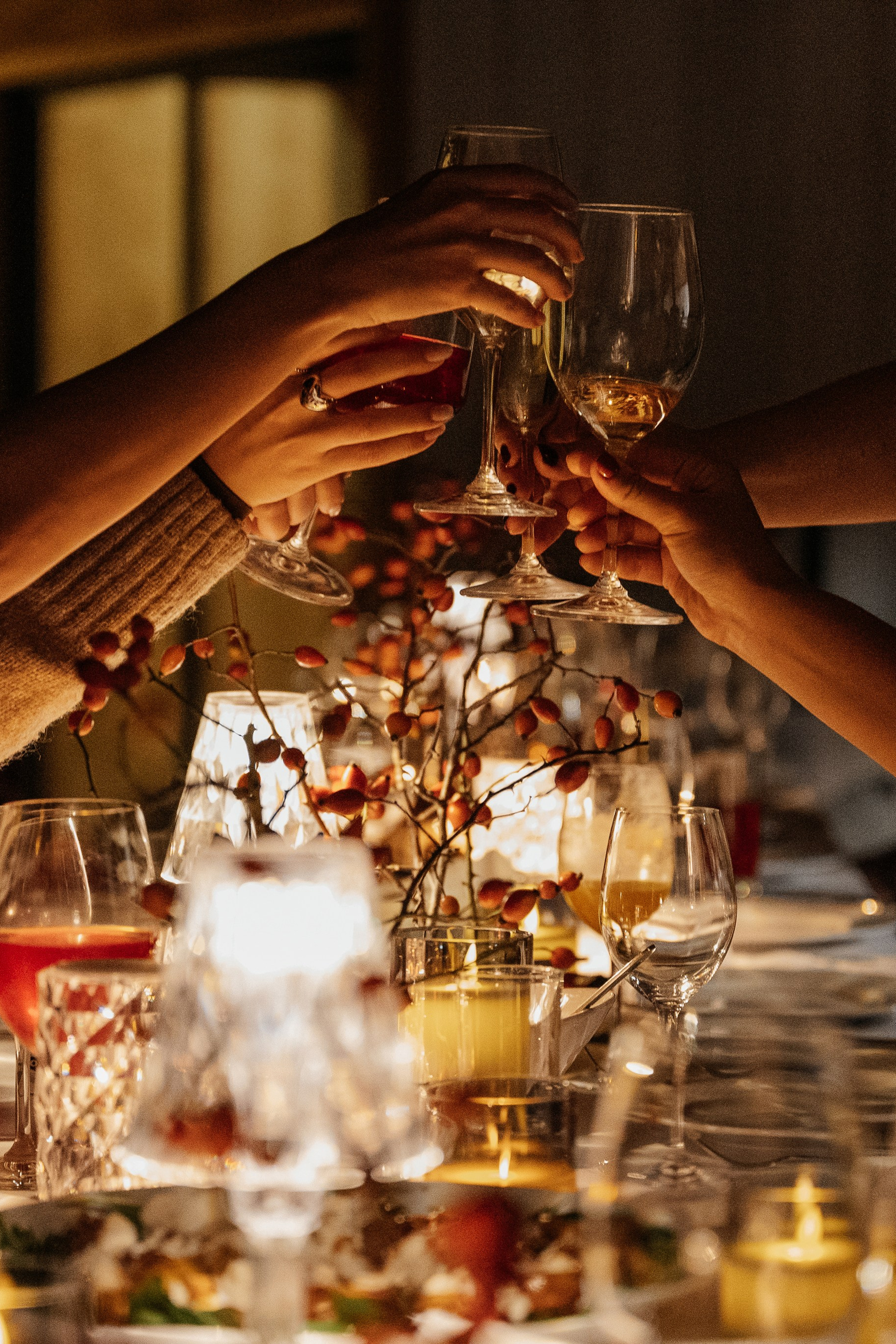 Невероятно атмосферный семейный ужин