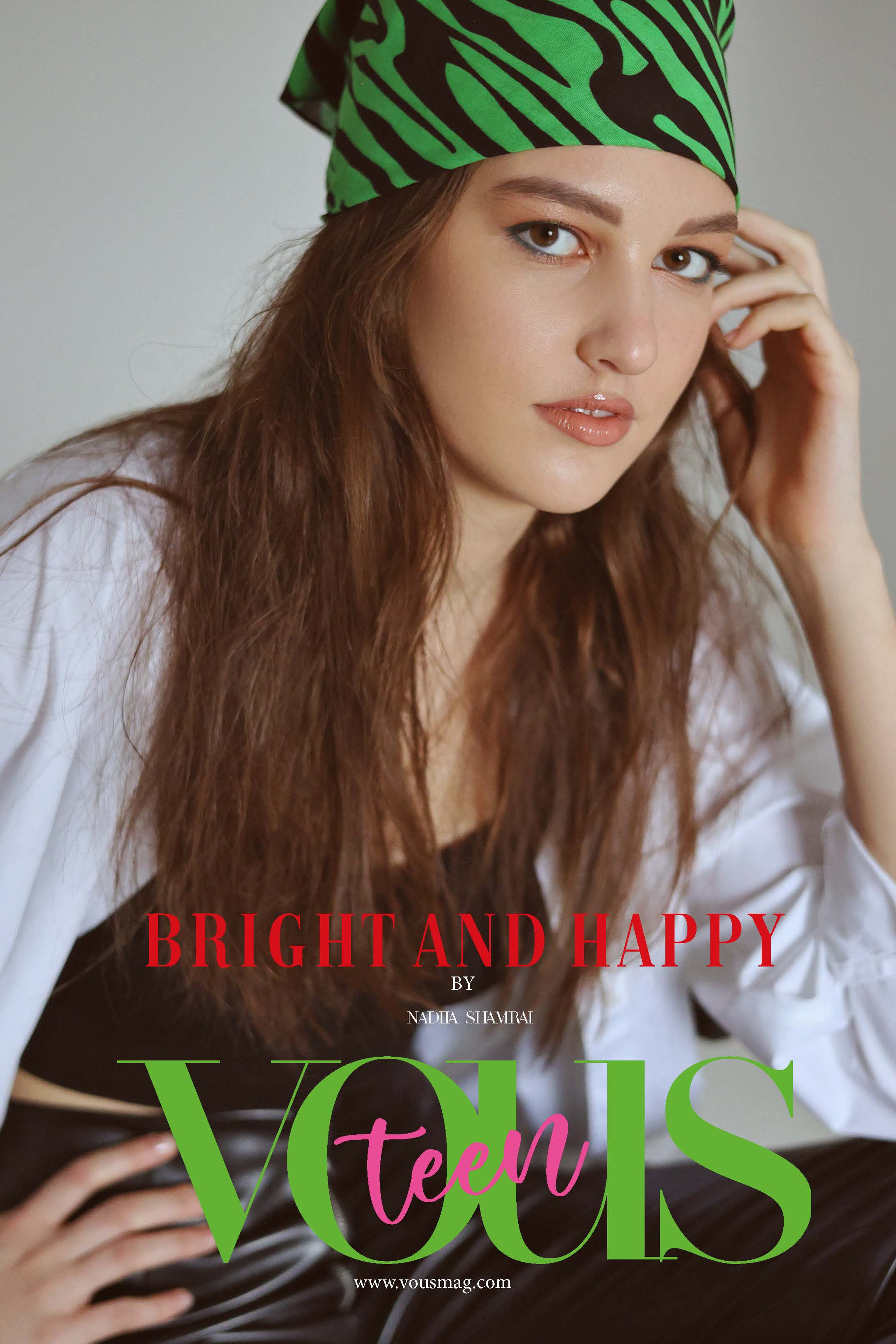 Журнал VOUS TEEN Мадрид. Задняя обложка и публикация