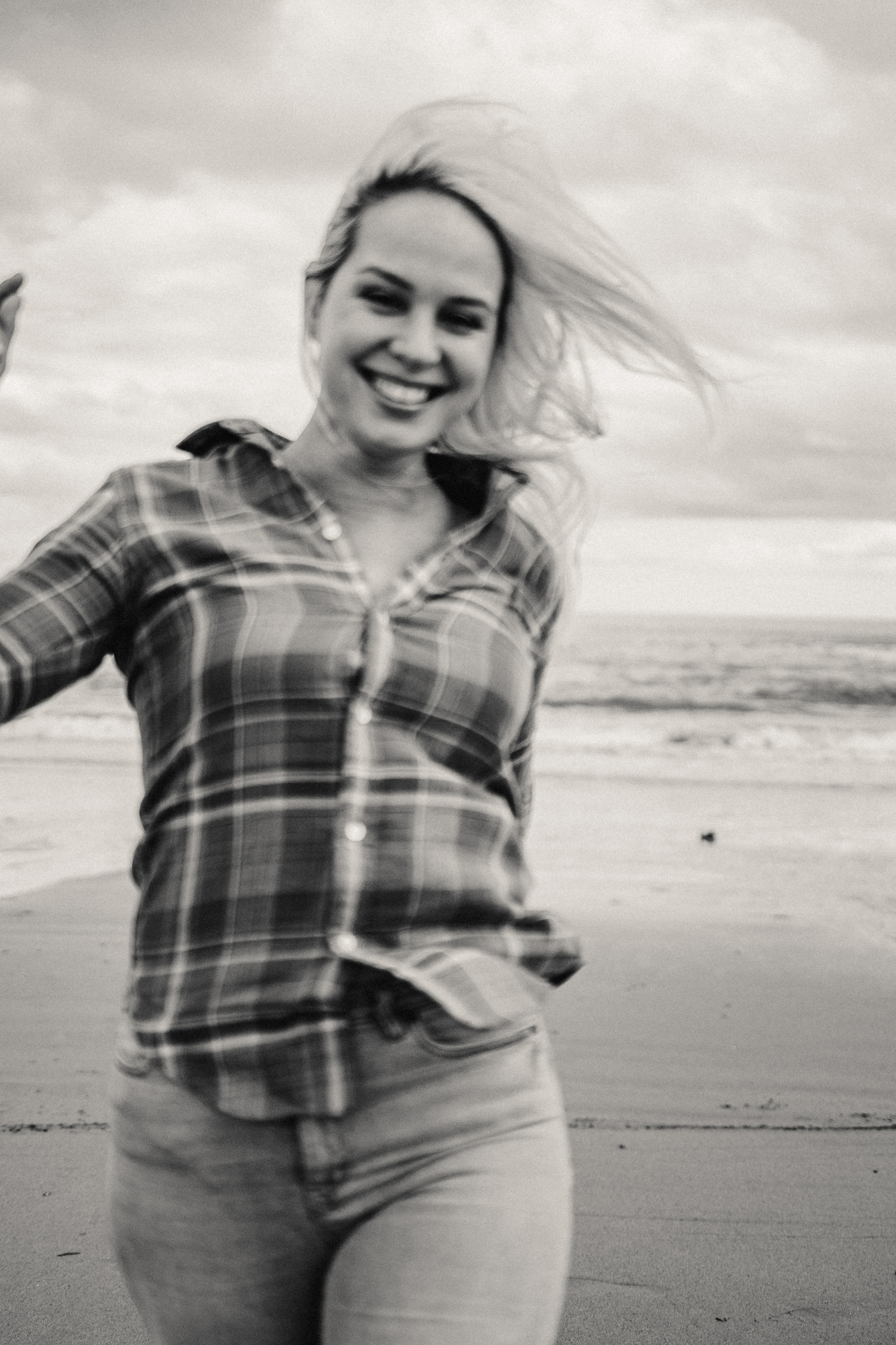 Individual photoshoot on a seaside