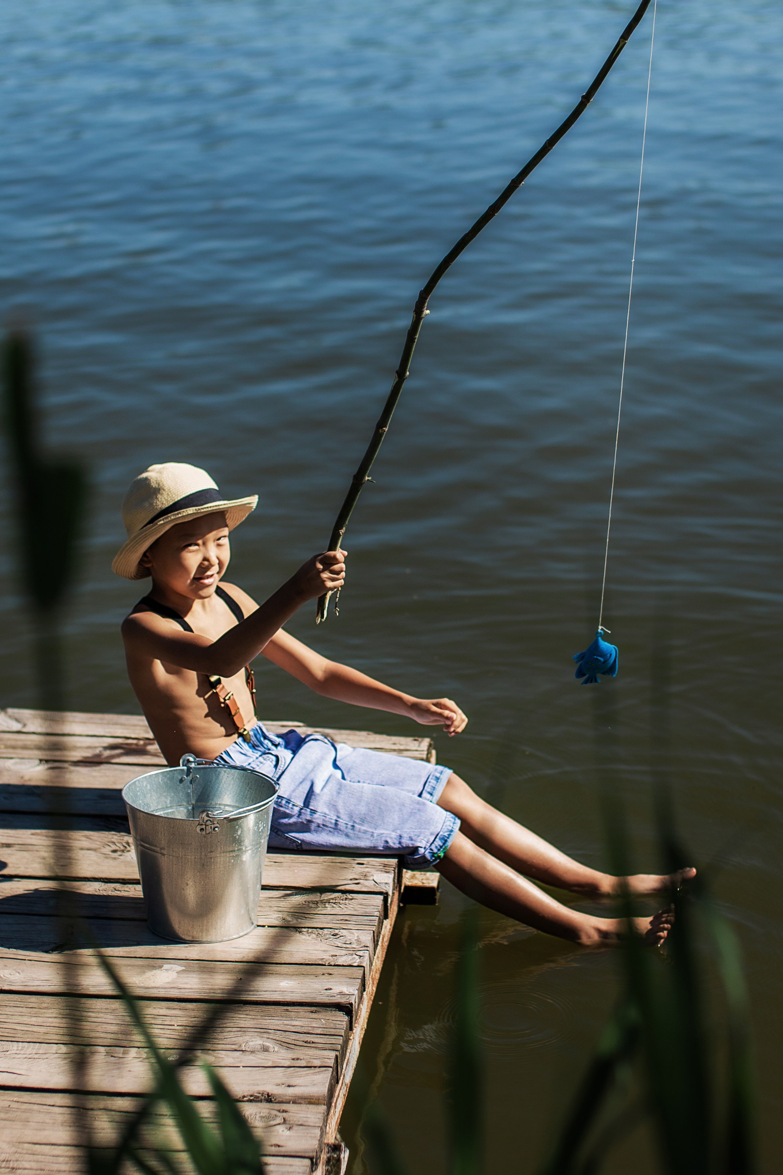 На рыбалке