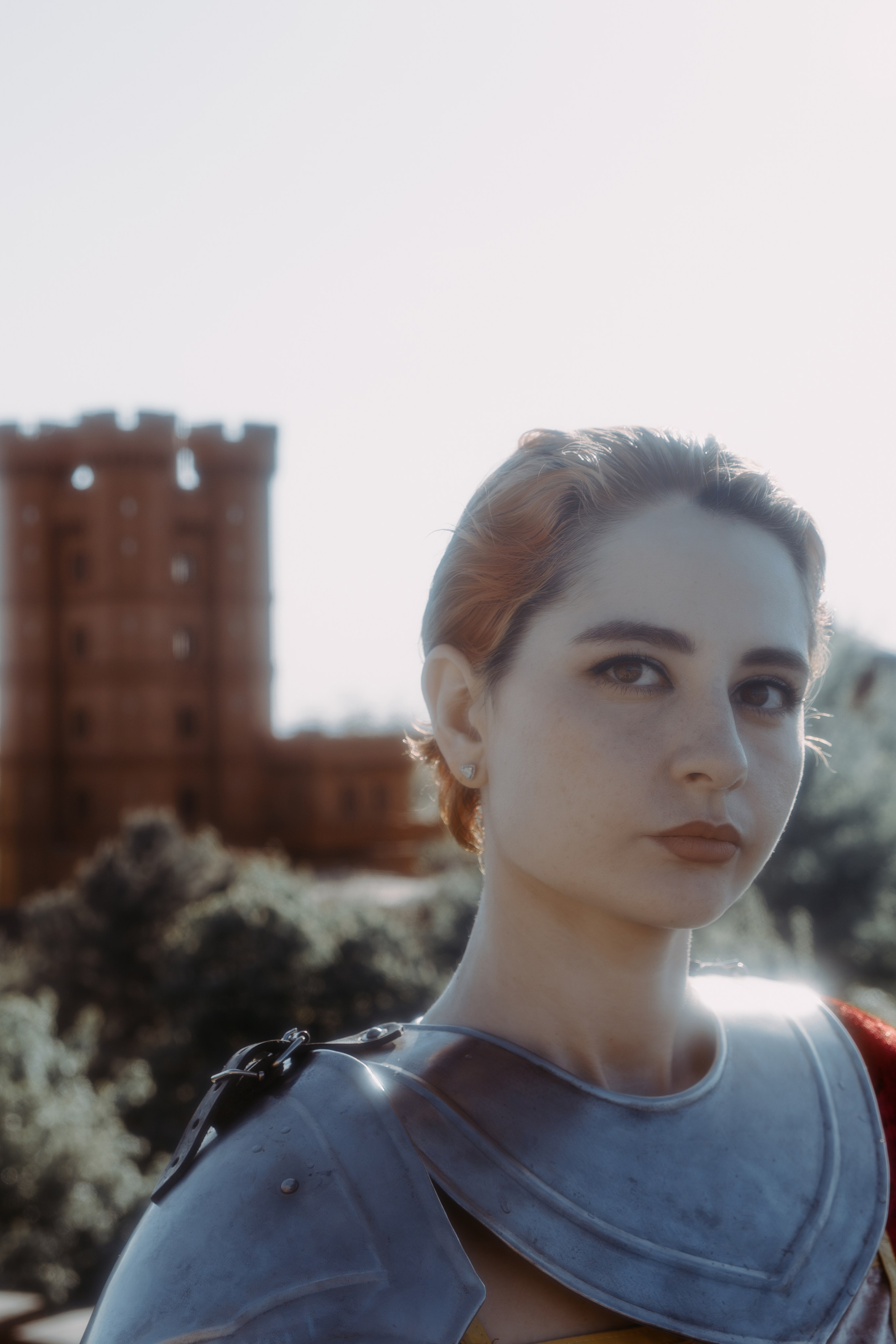 Портрет прекрасной красноволосой девушки