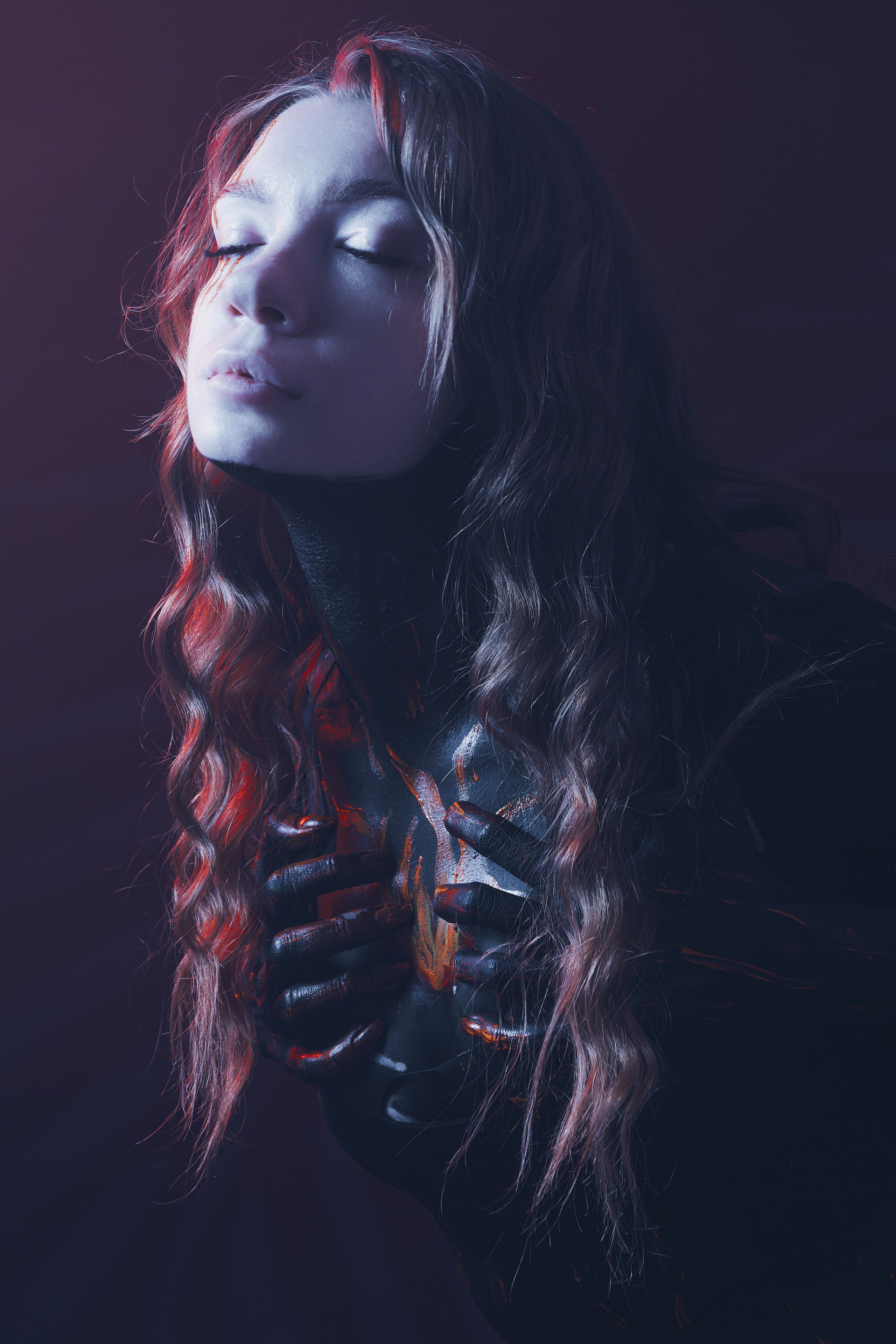 Креативный фотопроект в Ростове-на-Дону в образах Огненного пантеона. Огненный персонажи на творческой съёмке в Ростове-на-Дону. Женский фотограф в Ростове-на-Дону.