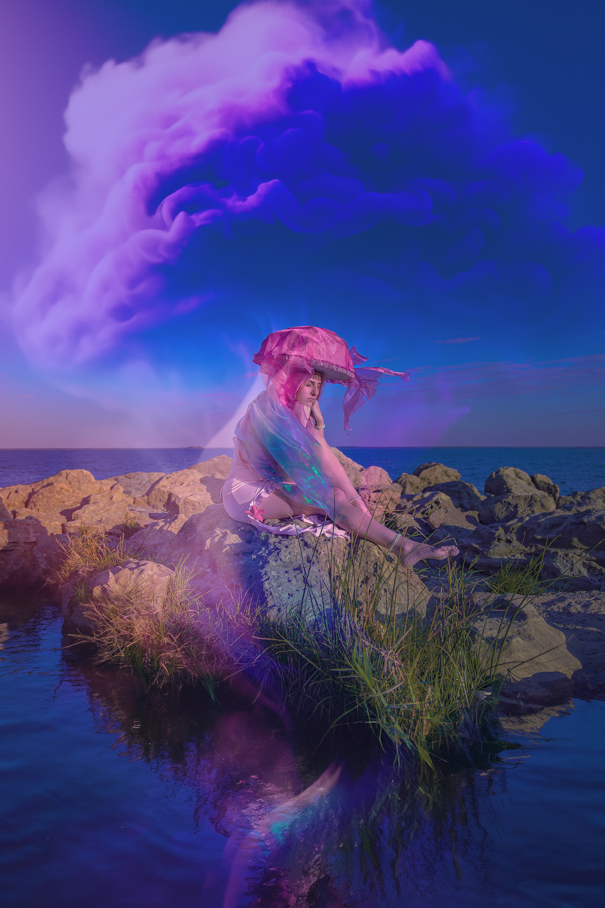 Фэнтези морской фотопроект в Ростове-на-Дону. Креативный фэнтези проект на тему моря в Ростове-на-Дону. Арт фотограф LaKazaretto портфолио. Женский фотограф Антон Казарин в Ростове-на-Дону.