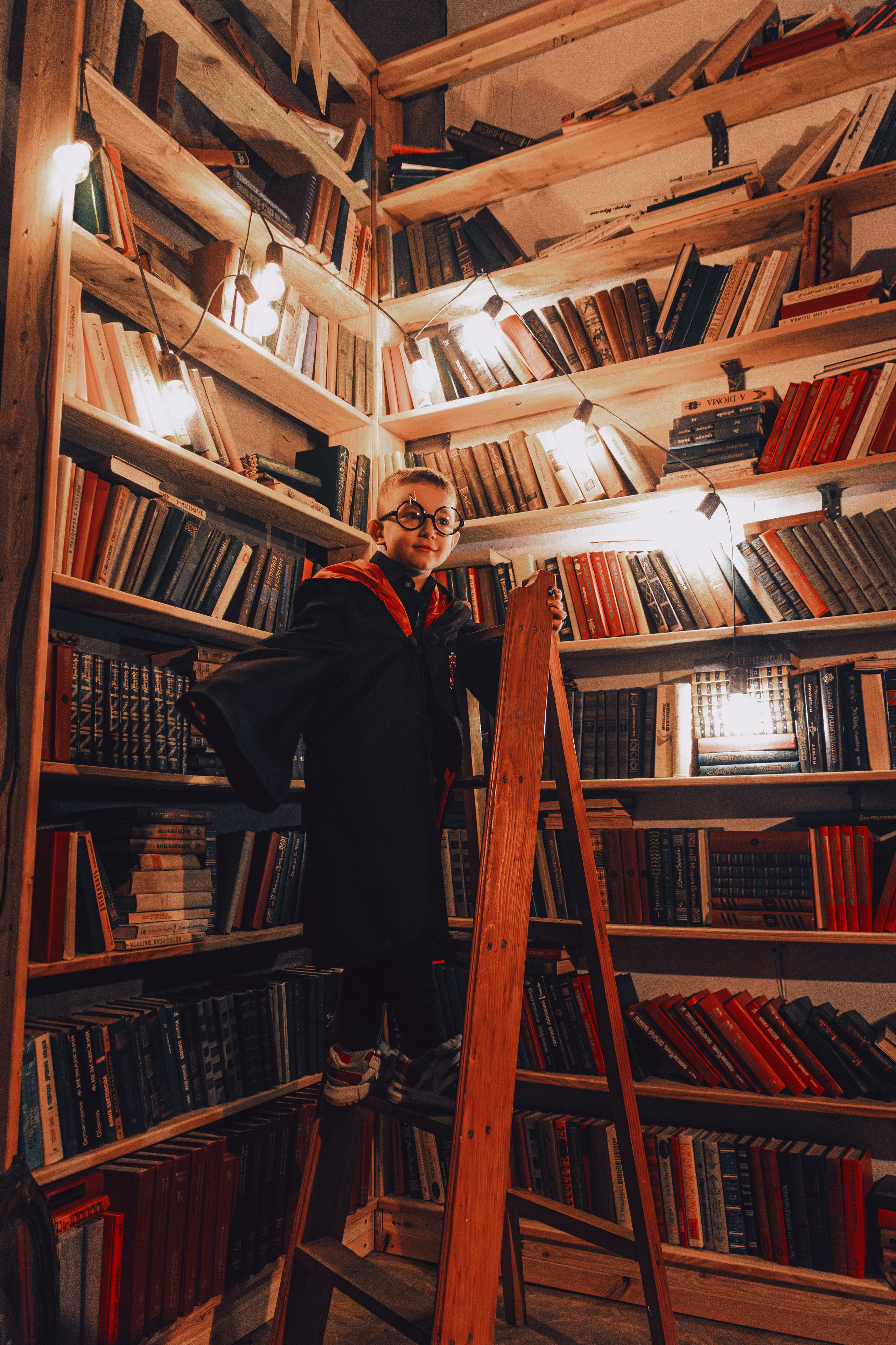 Детская фотосессия в образе Гарри Поттера. Креативная фотосъёмка детей в Ростове-на-Дону.