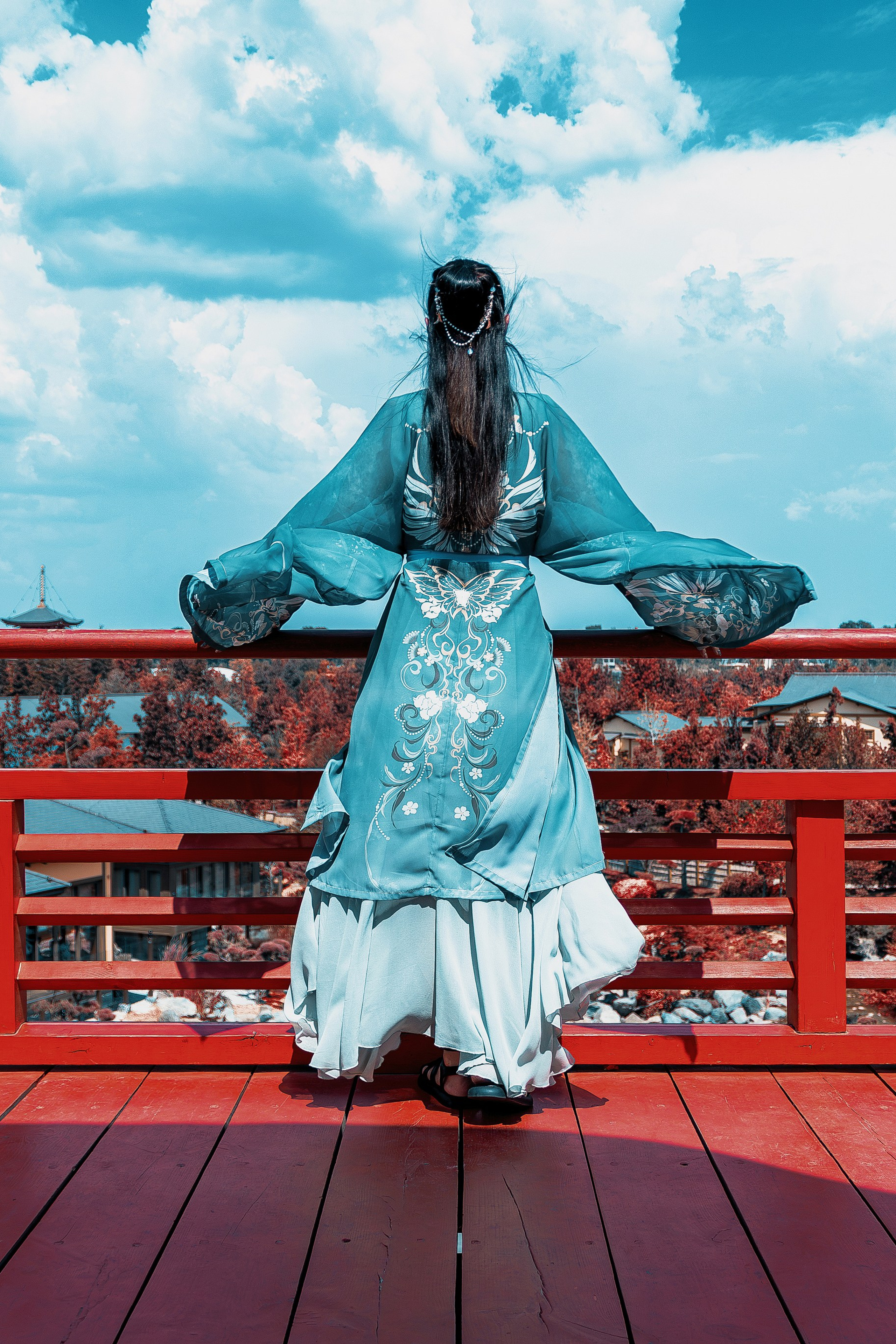 Фотосессия в японском стиле в краснодаре в парке Галицкого. прекрасный образ гейши и женская эстетика. Красивая природа Японии. 