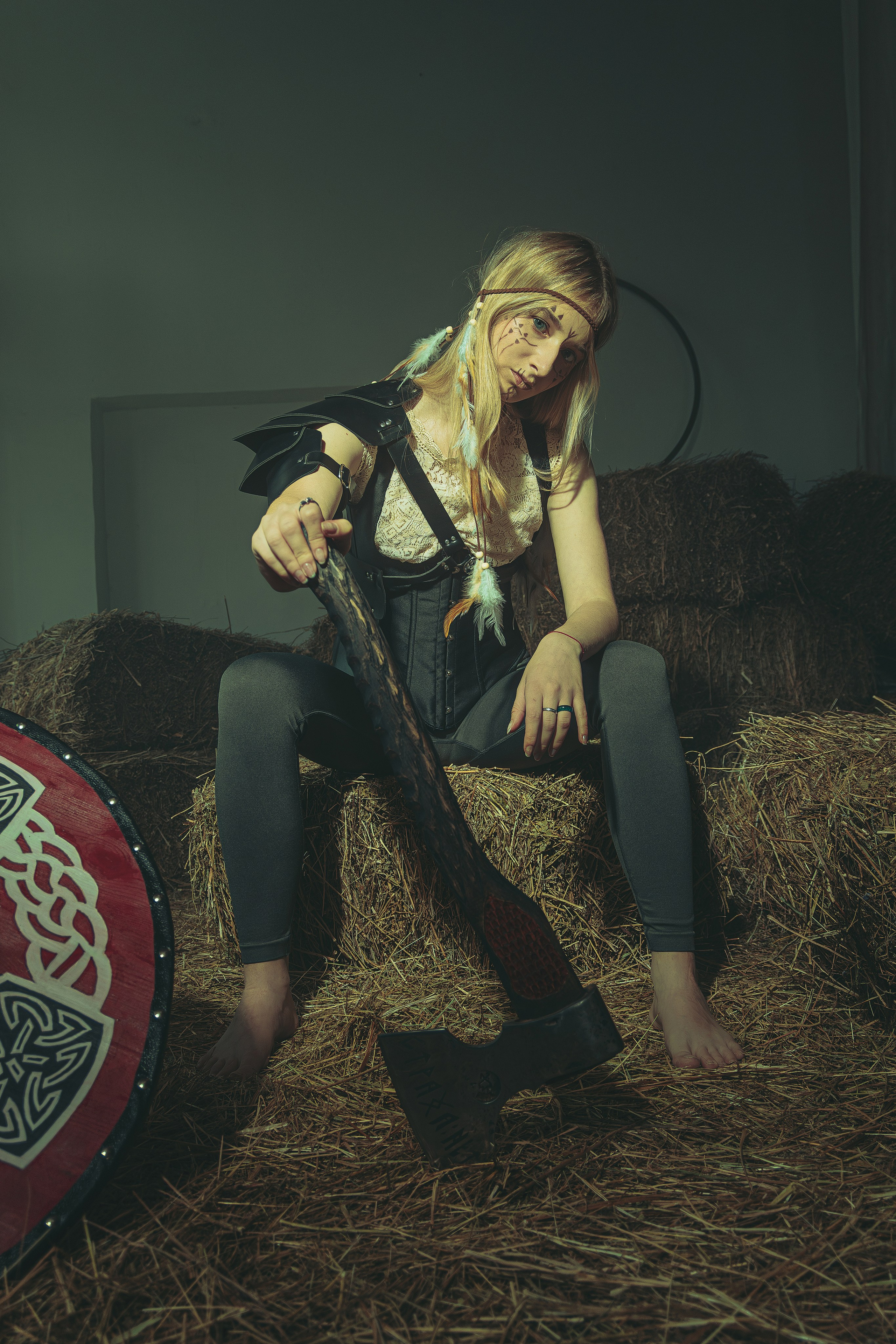 Индивидуальная съёмка в Ростове на Дону для Александры. Тематическая творческая фотосъёмка на скандинавскую тематику. Скандинавская мифология фотосессия 