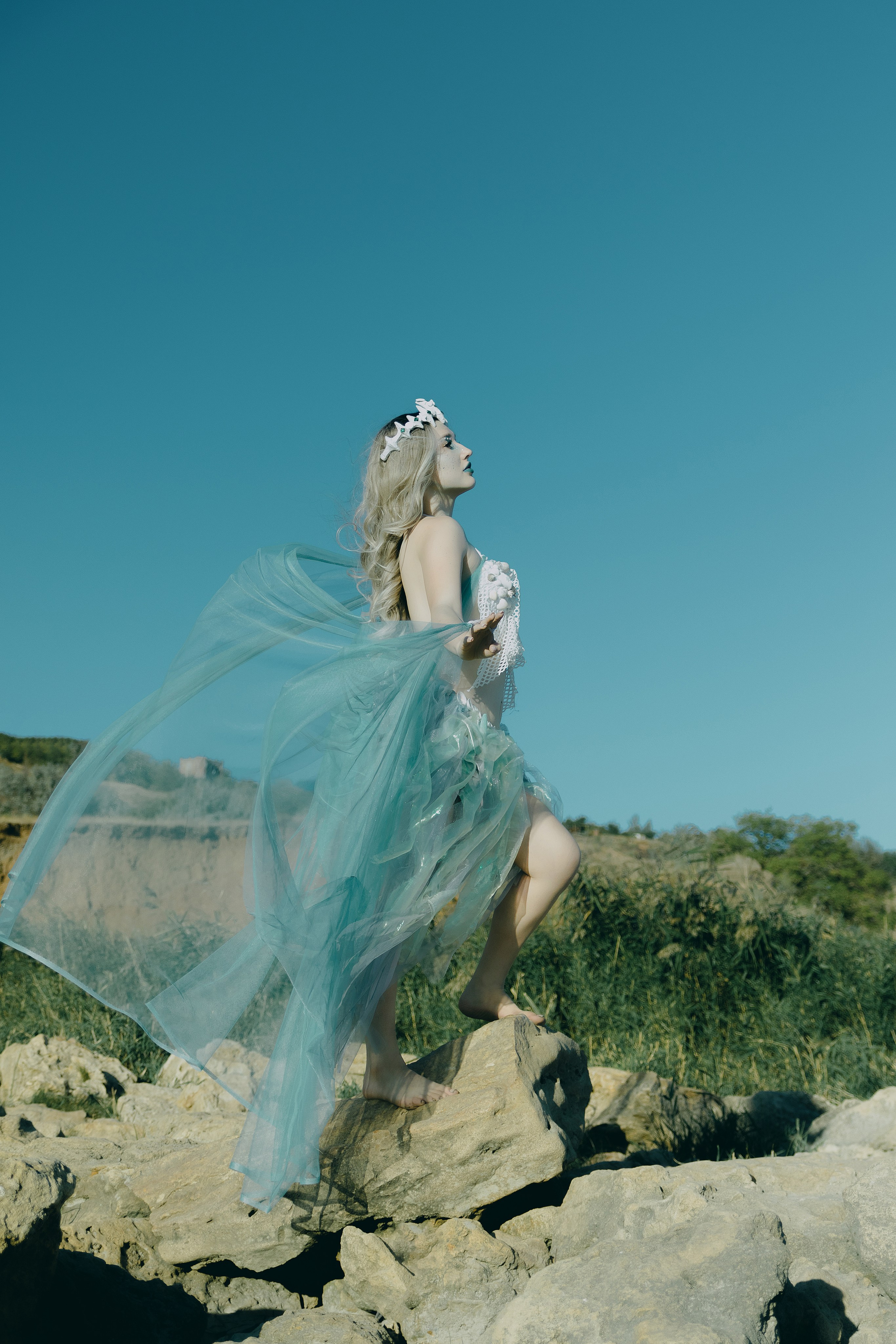 Фэнтези морской фотопроект в Ростове-на-Дону. Креативный фэнтези проект на тему моря в Ростове-на-Дону. Арт фотограф LaKazaretto портфолио. Женский фотограф Антон Казарин в Ростове-на-Дону.