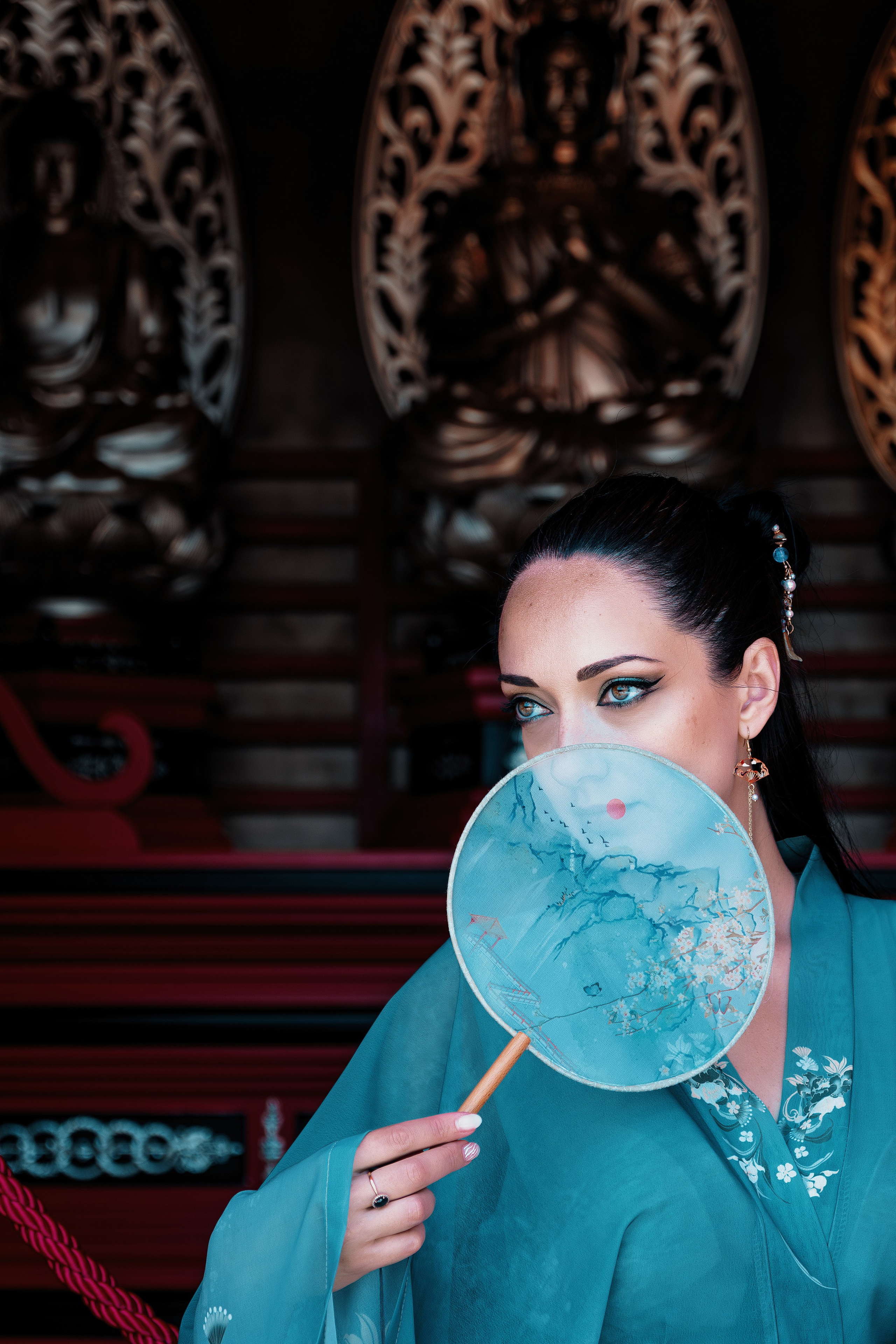 Фотосессия в японском стиле в краснодаре в парке Галицкого. прекрасный образ гейши и женская эстетика. Красивая природа Японии. 