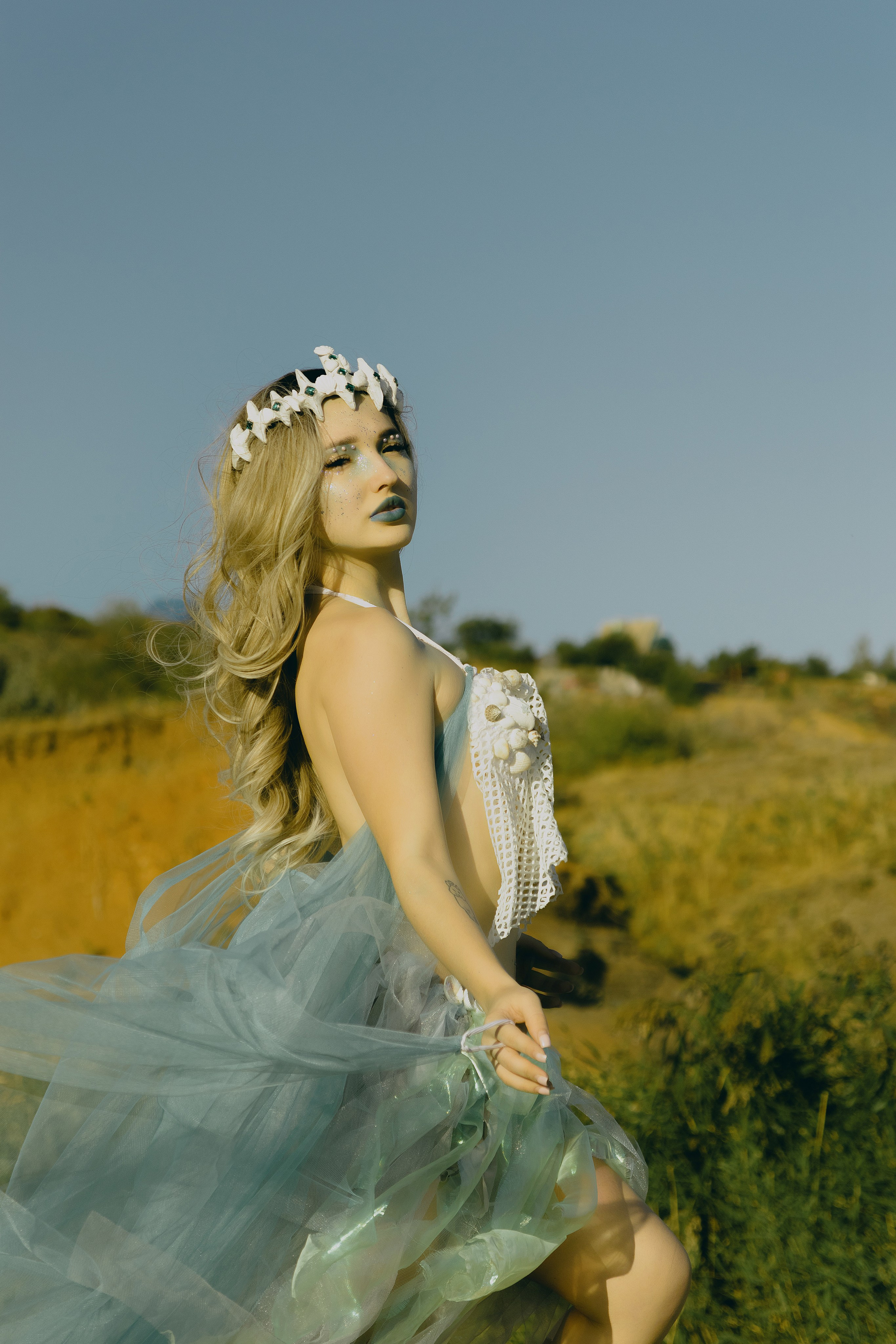 Фэнтези морской фотопроект в Ростове-на-Дону. Креативный фэнтези проект на тему моря в Ростове-на-Дону. Арт фотограф LaKazaretto портфолио. Женский фотограф Антон Казарин в Ростове-на-Дону.