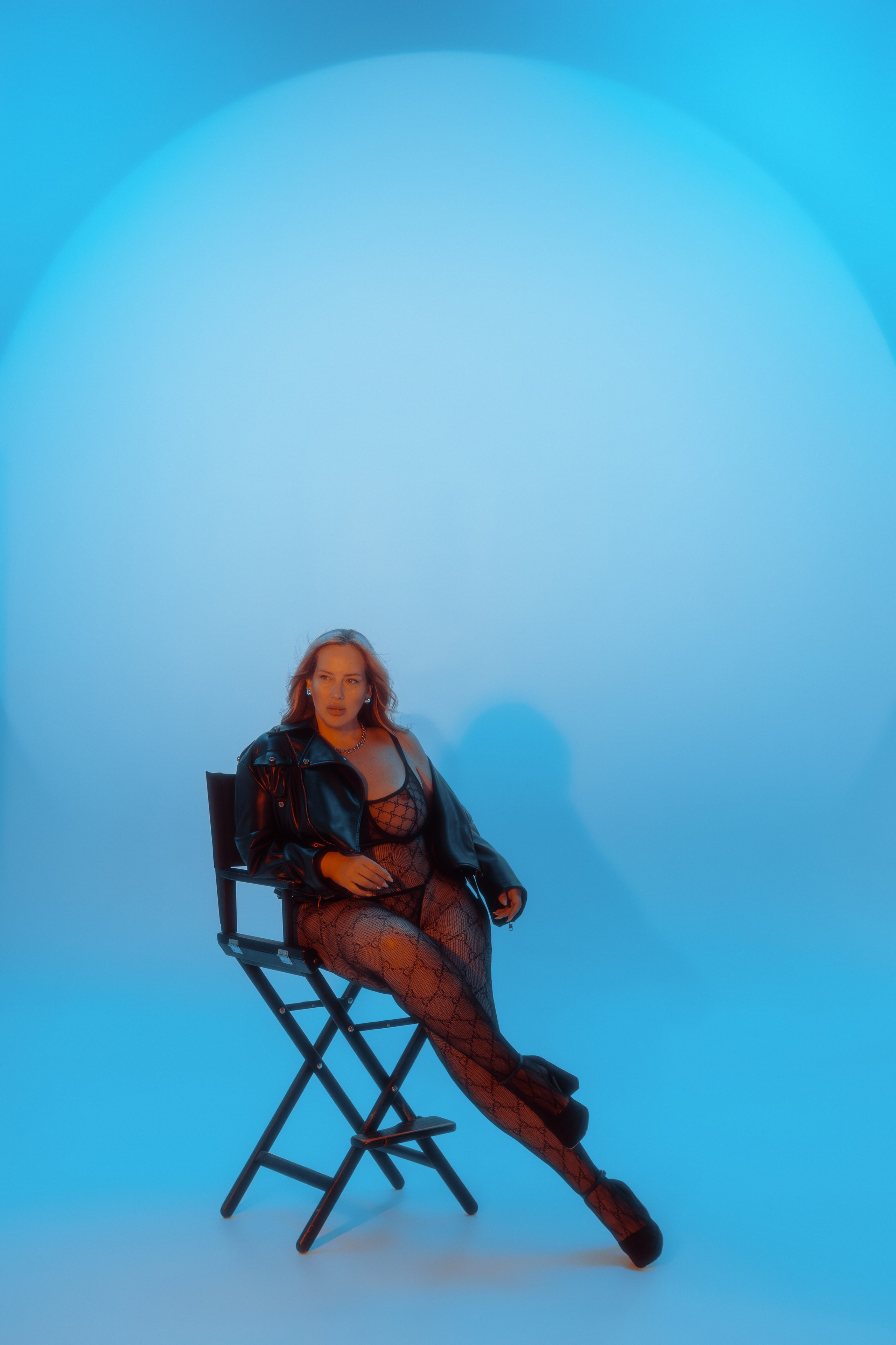 Фэшн съёмка в нижнем белье с руководителем модельной школы