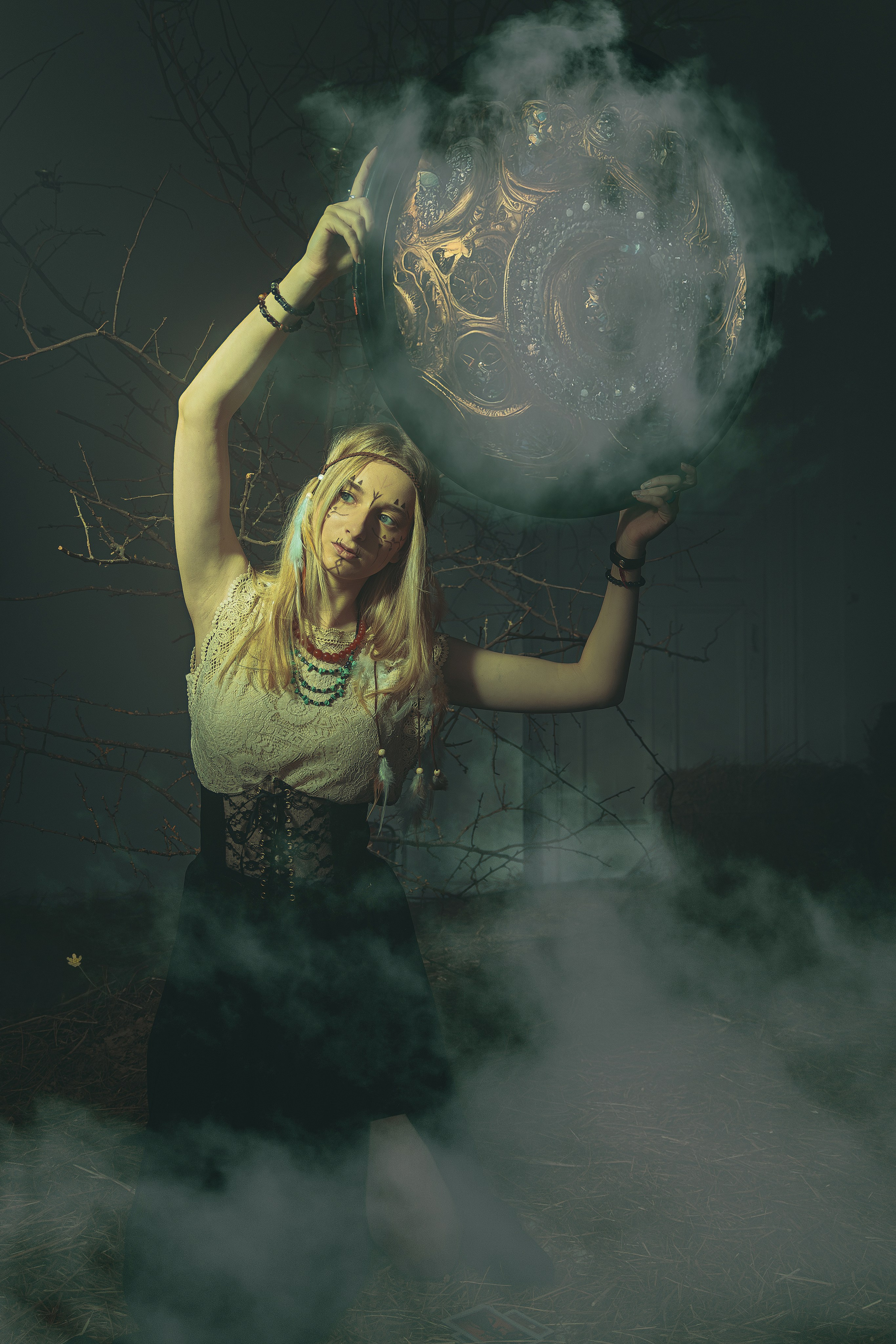 Индивидуальная съёмка в Ростове на Дону для Александры. Тематическая творческая фотосъёмка на скандинавскую тематику. Скандинавская мифология фотосессия 