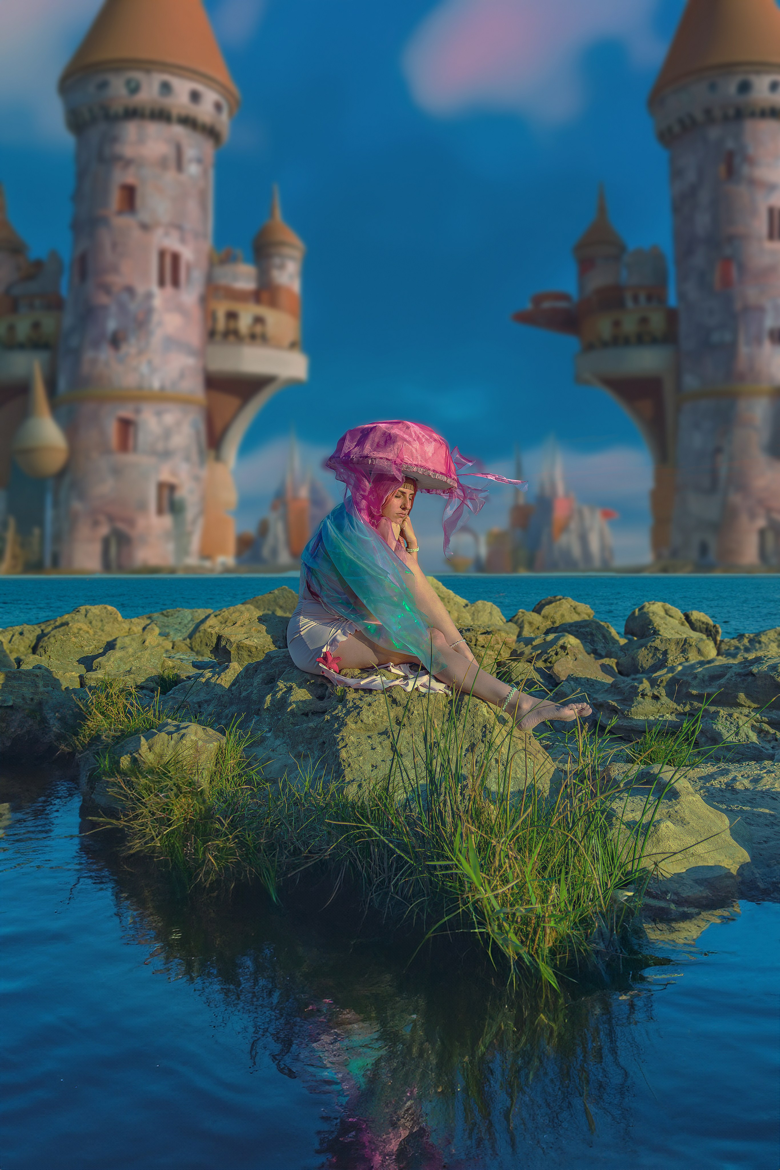 Фэнтези морской фотопроект в Ростове-на-Дону. Креативный фэнтези проект на тему моря в Ростове-на-Дону. Арт фотограф LaKazaretto портфолио. Женский фотограф Антон Казарин в Ростове-на-Дону.