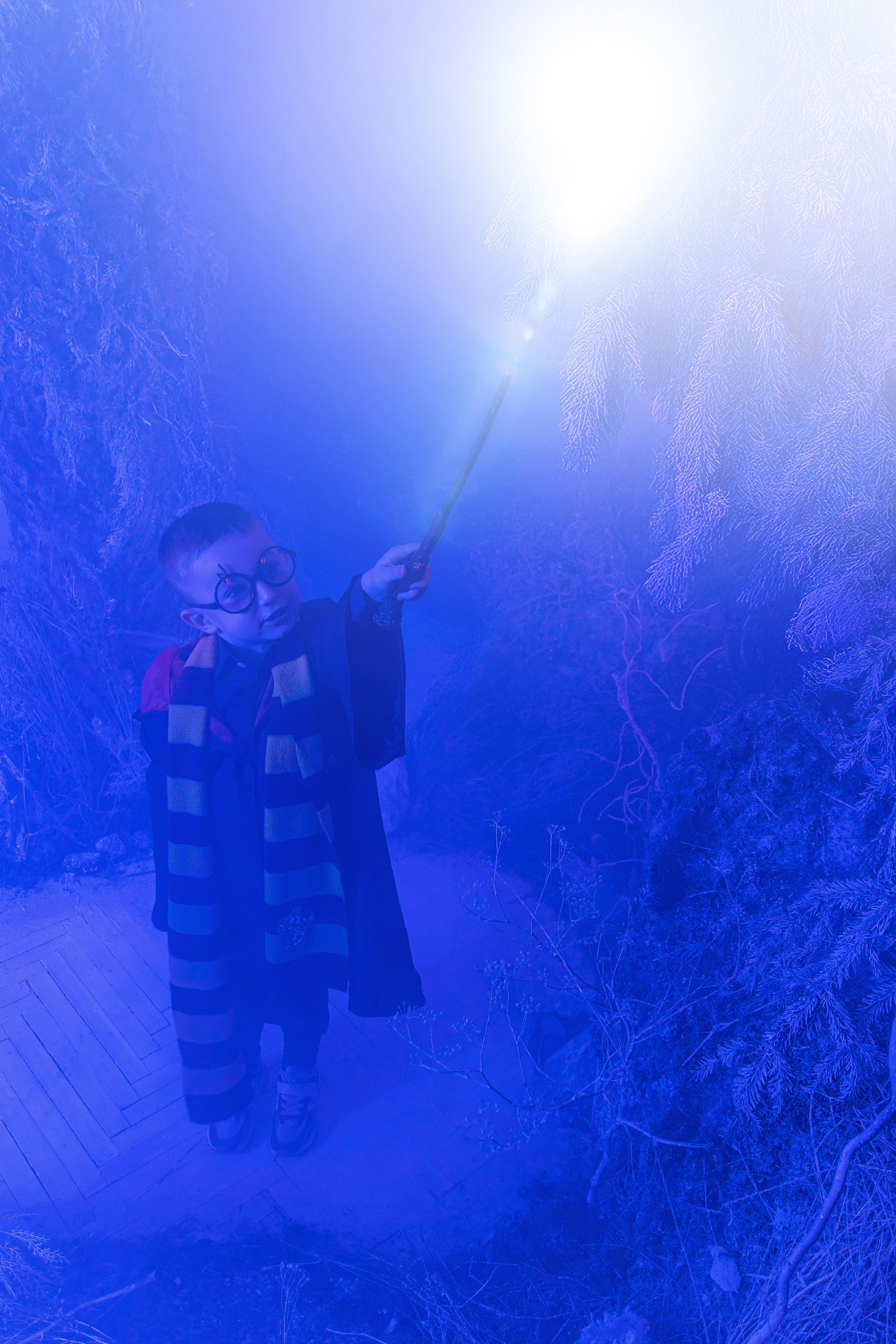 Детская фотосессия в образе Гарри Поттера. Креативная фотосъёмка детей в Ростове-на-Дону.