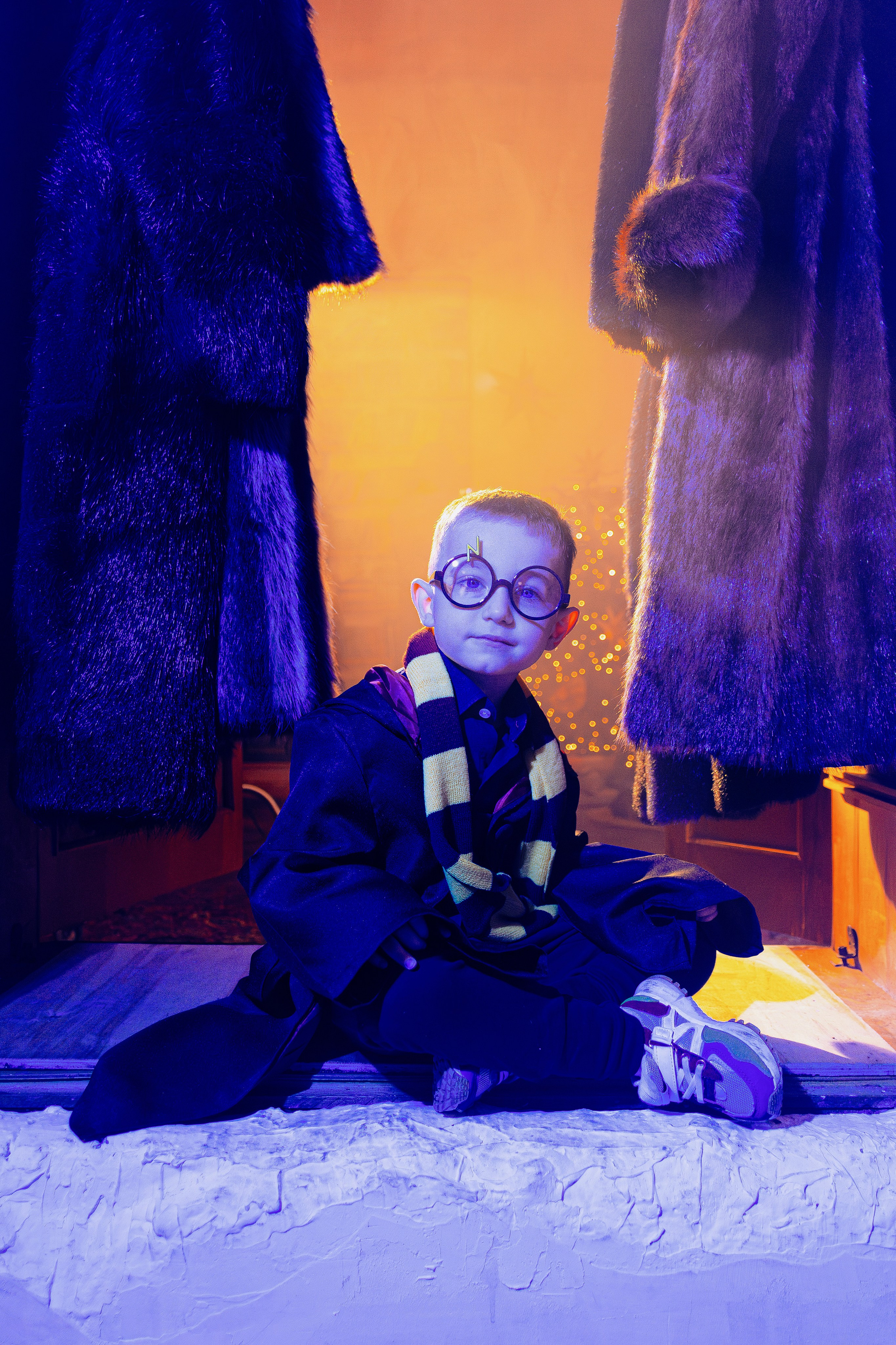 Детская фотосессия в образе Гарри Поттера. Креативная фотосъёмка детей в Ростове-на-Дону.