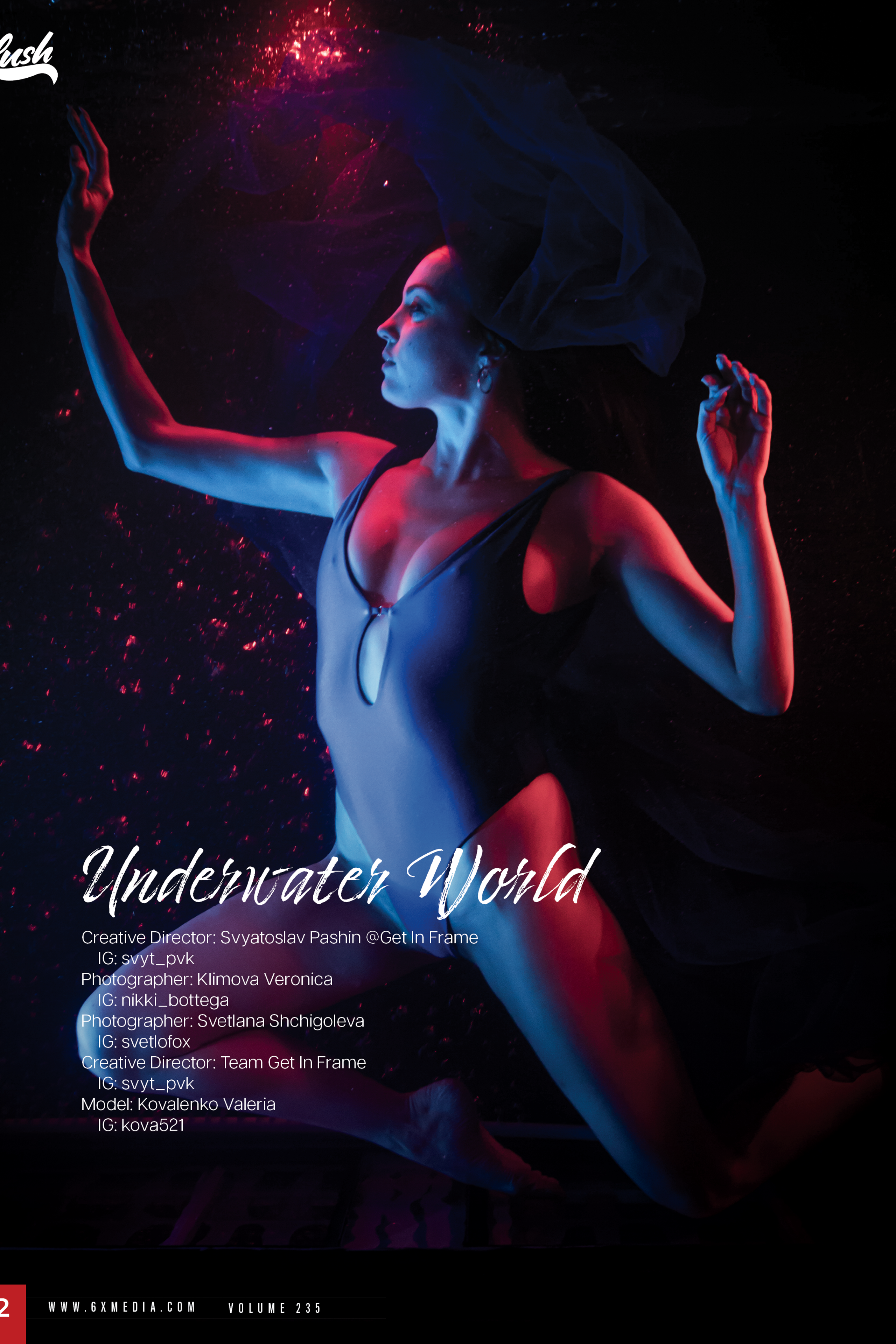 Аквасъемка (журнал BLUSH, Atlanta USA)