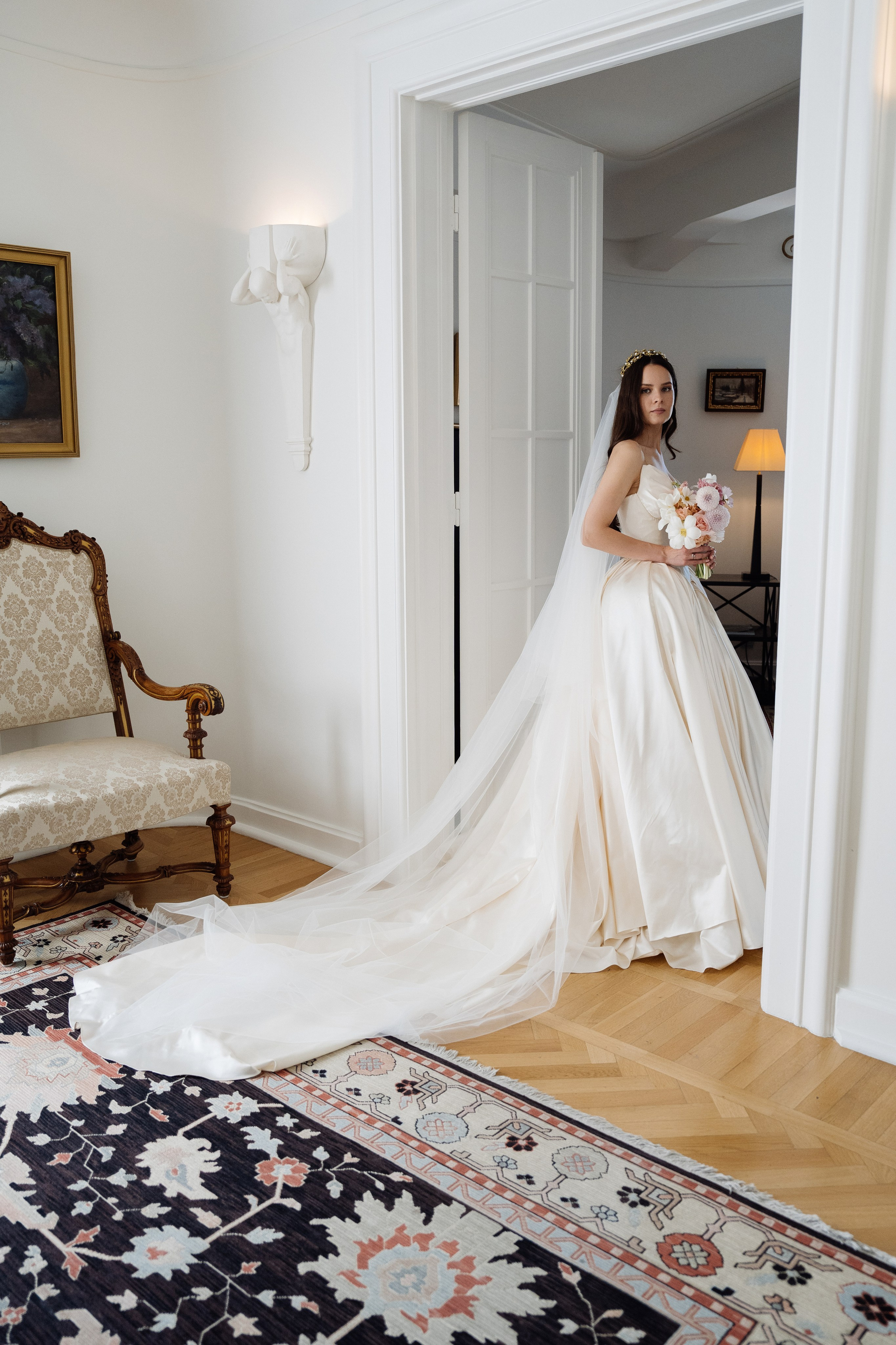 Дарья Дмитрий. Большая свадьба в Астории в стиле неоклассика