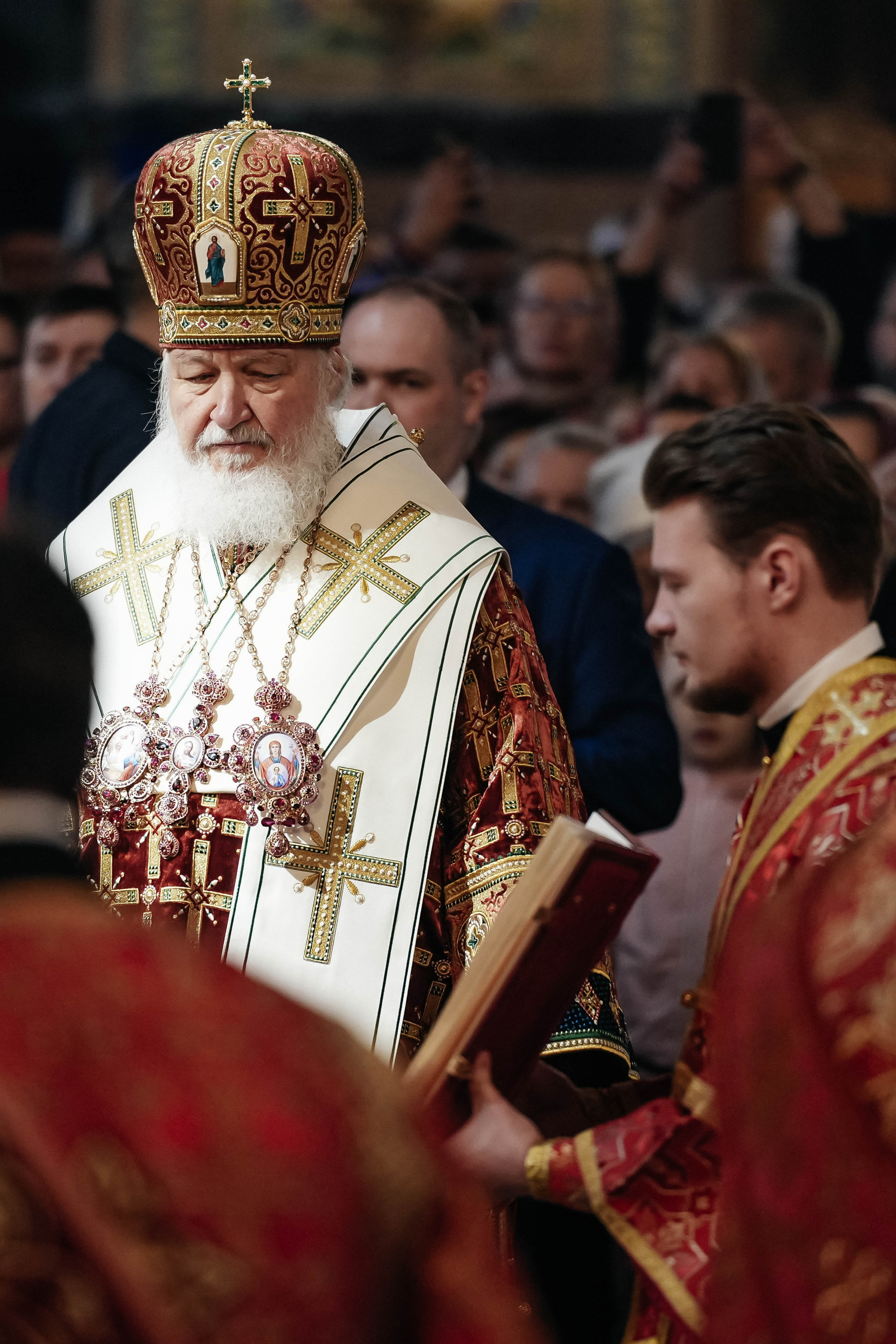 Пасхальное богослужение Патриарха в Николо-Угрешском монастыре