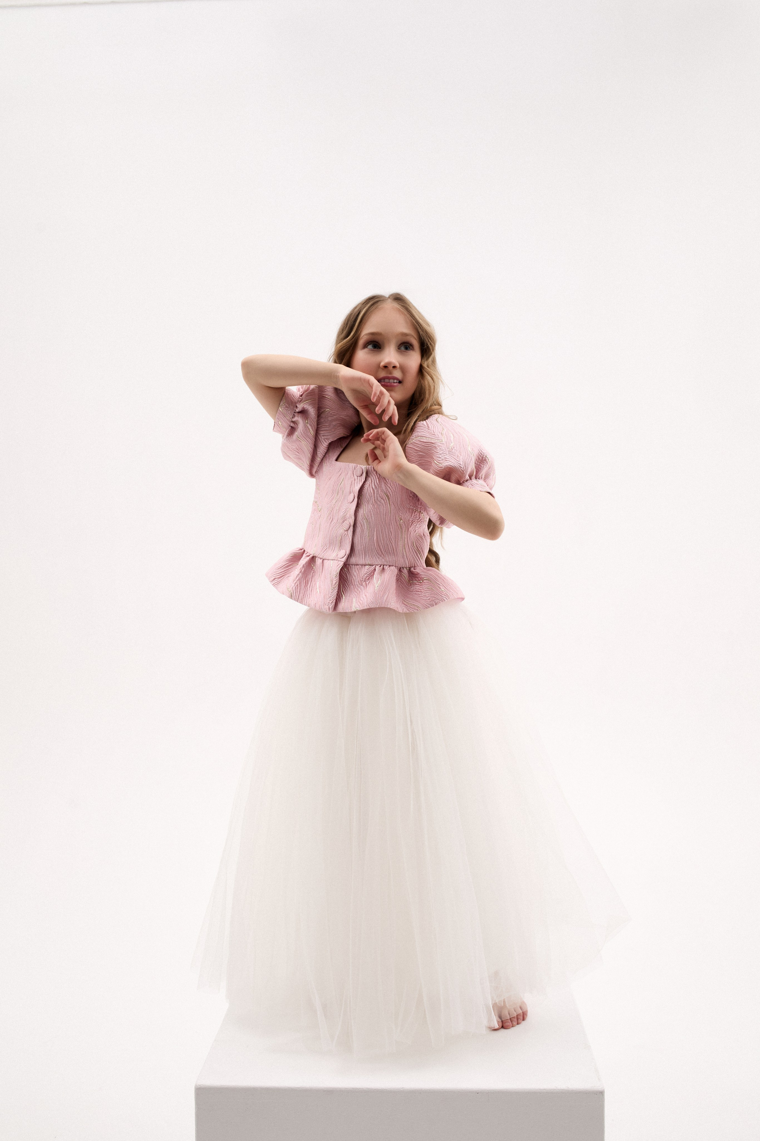 Фатиновая юбка ‘Jolie Tulle’ White Swan белая. Одежда для детей