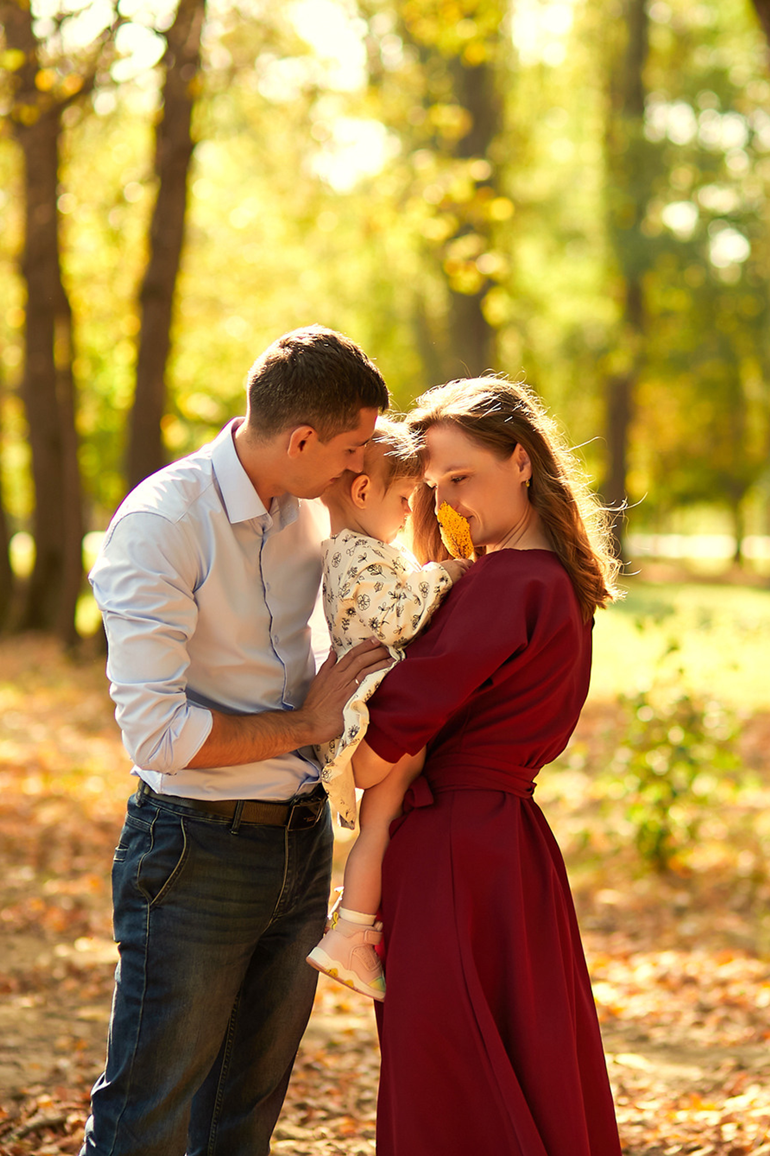 Семья Марины в парке