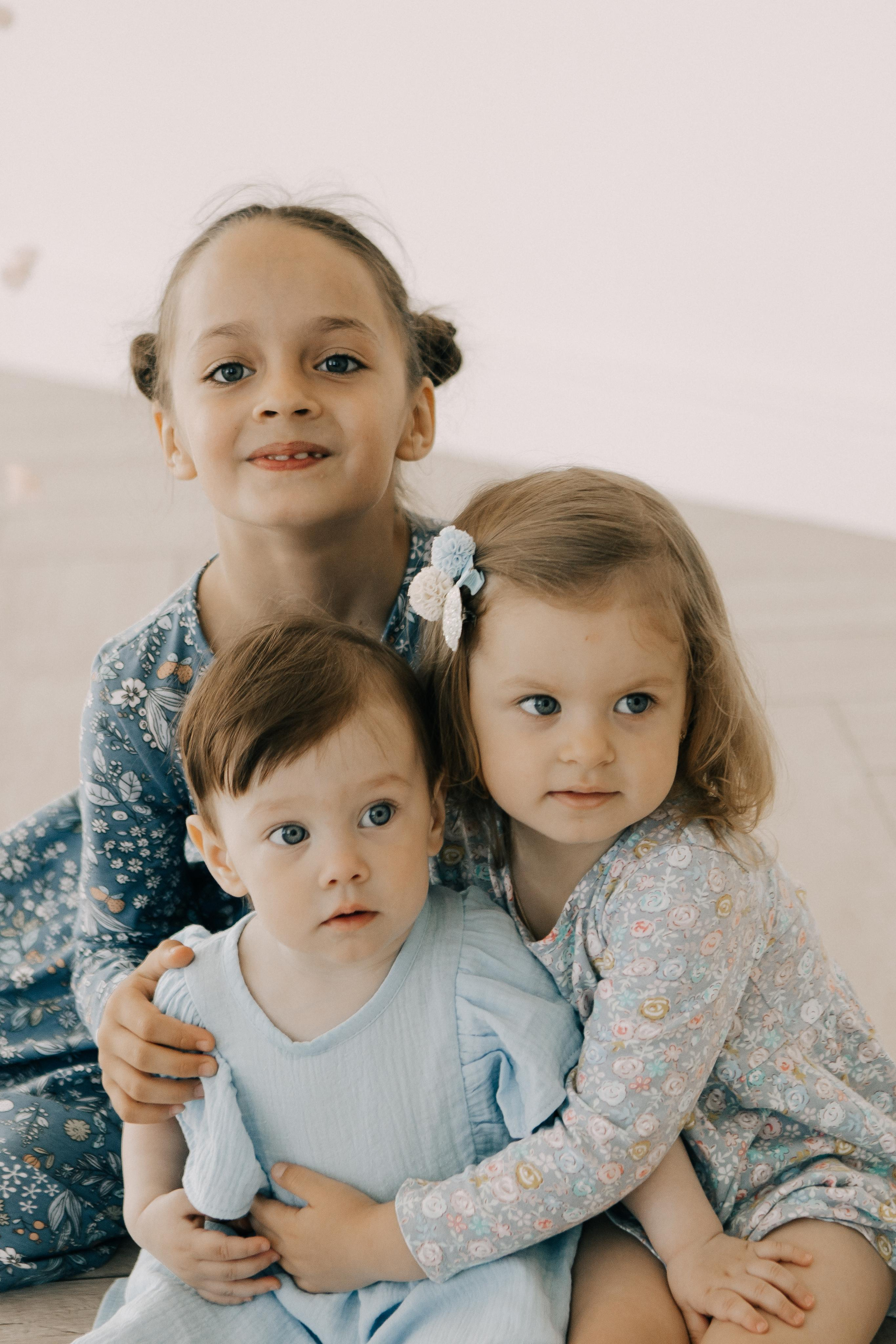 Большая семья на фотосесии