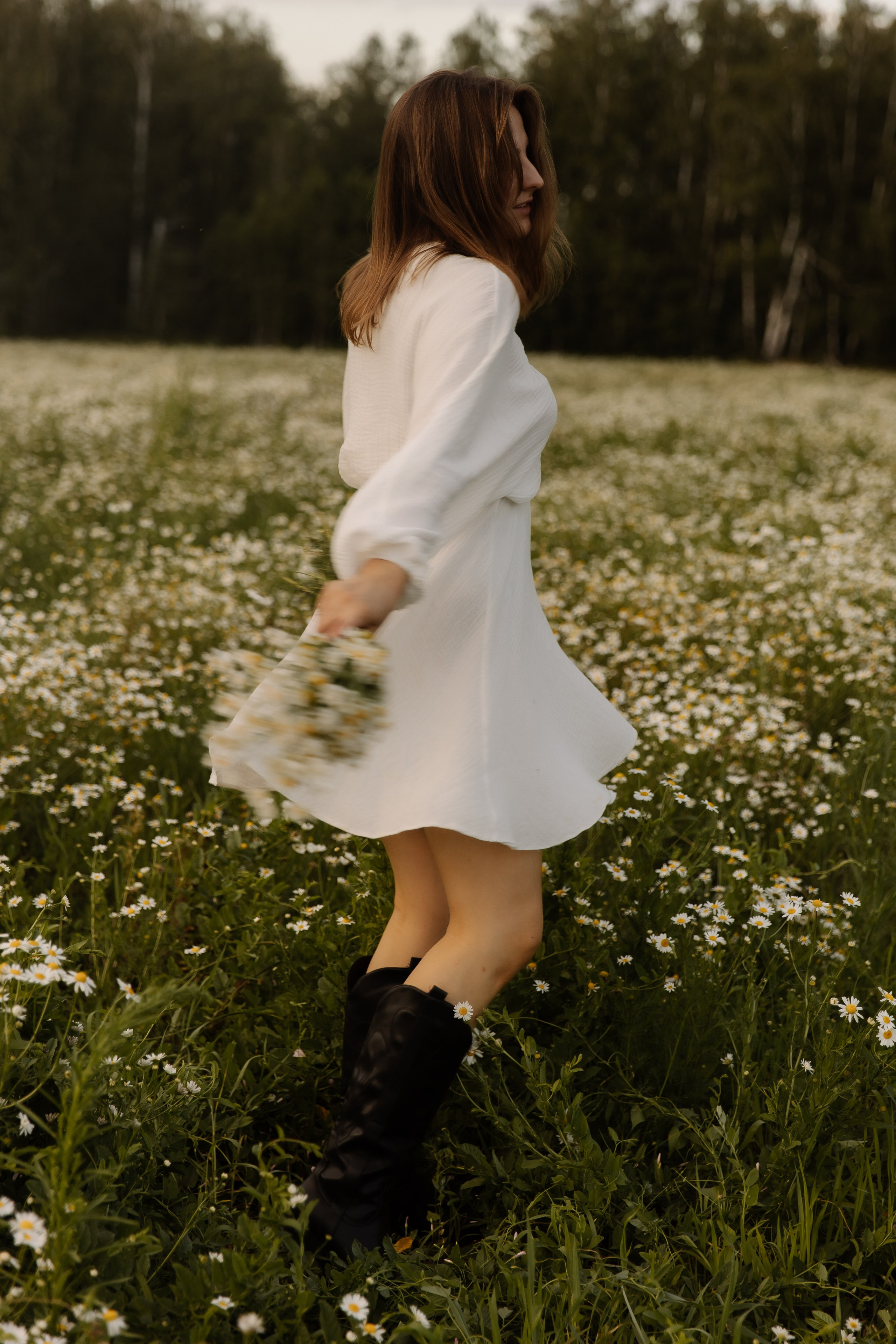 Фотосессия в ромашках Челябинск