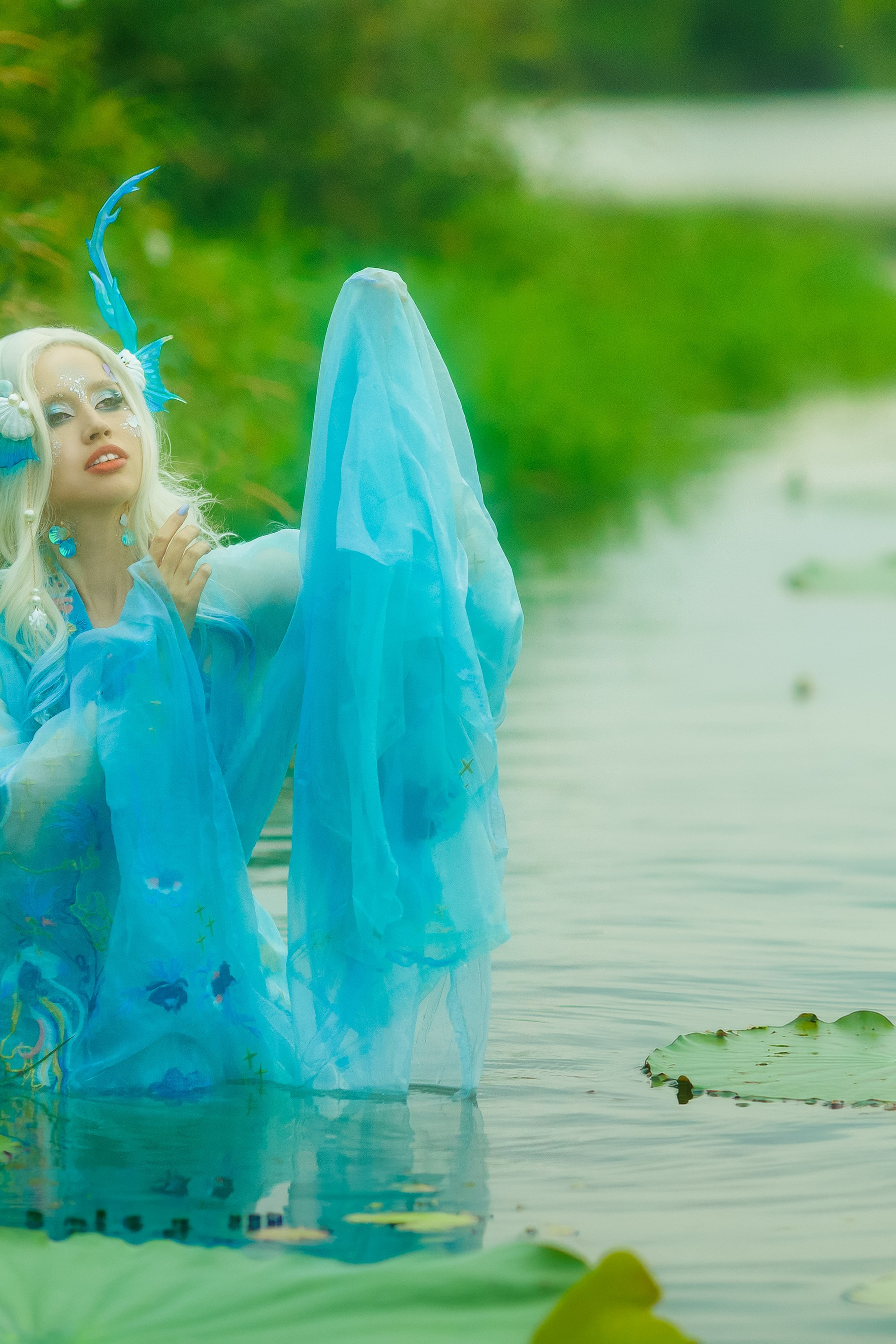 Невеста водного дракона, 水龙的新娘. Фотосессия в русском стиле в Москве | Ангелина Старцева | Русские сказки|Фотосессия в китайском, Азиатском стиле|Винтажная фотосессия в МО