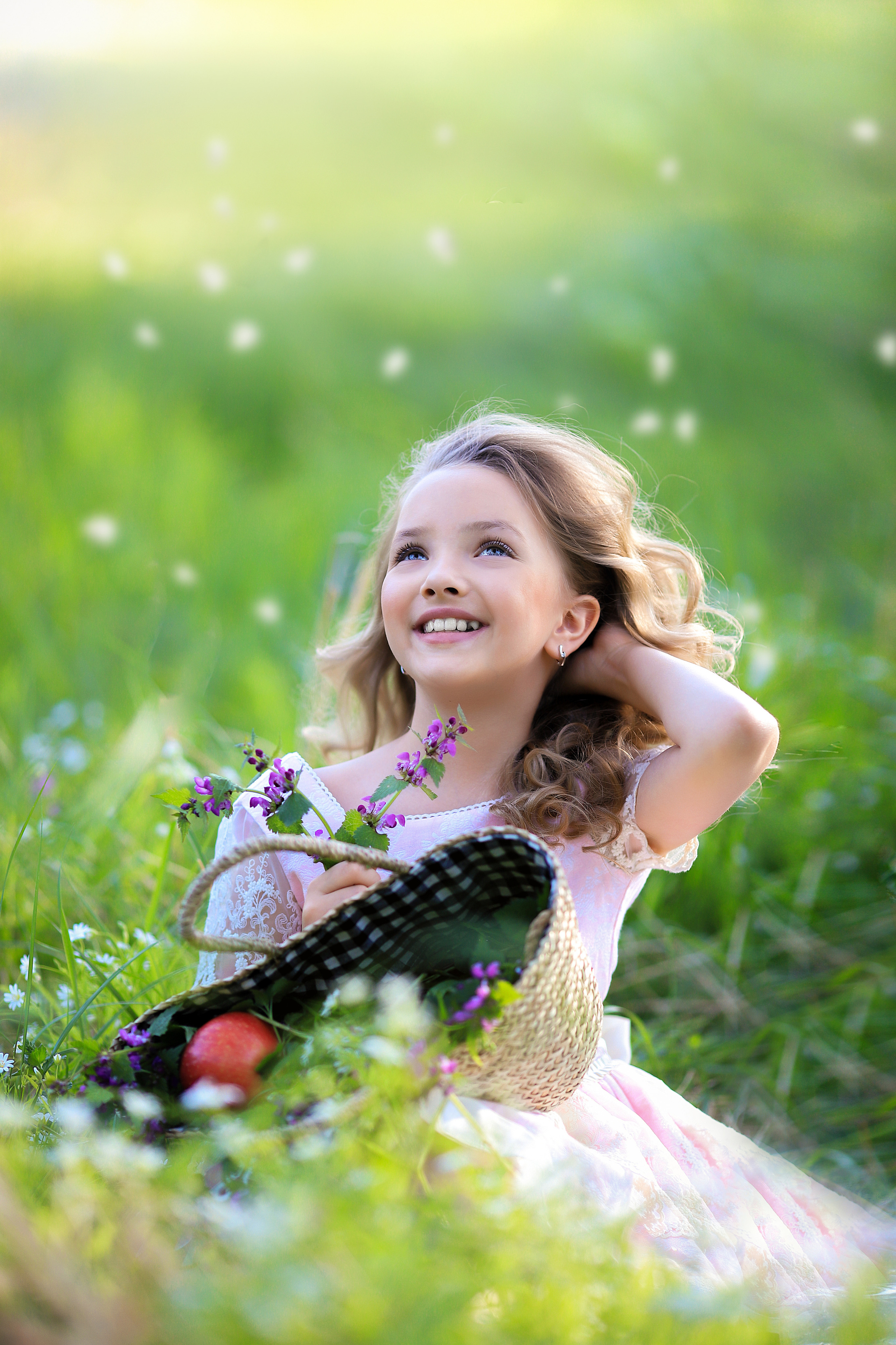 детская фотосессия в цветении